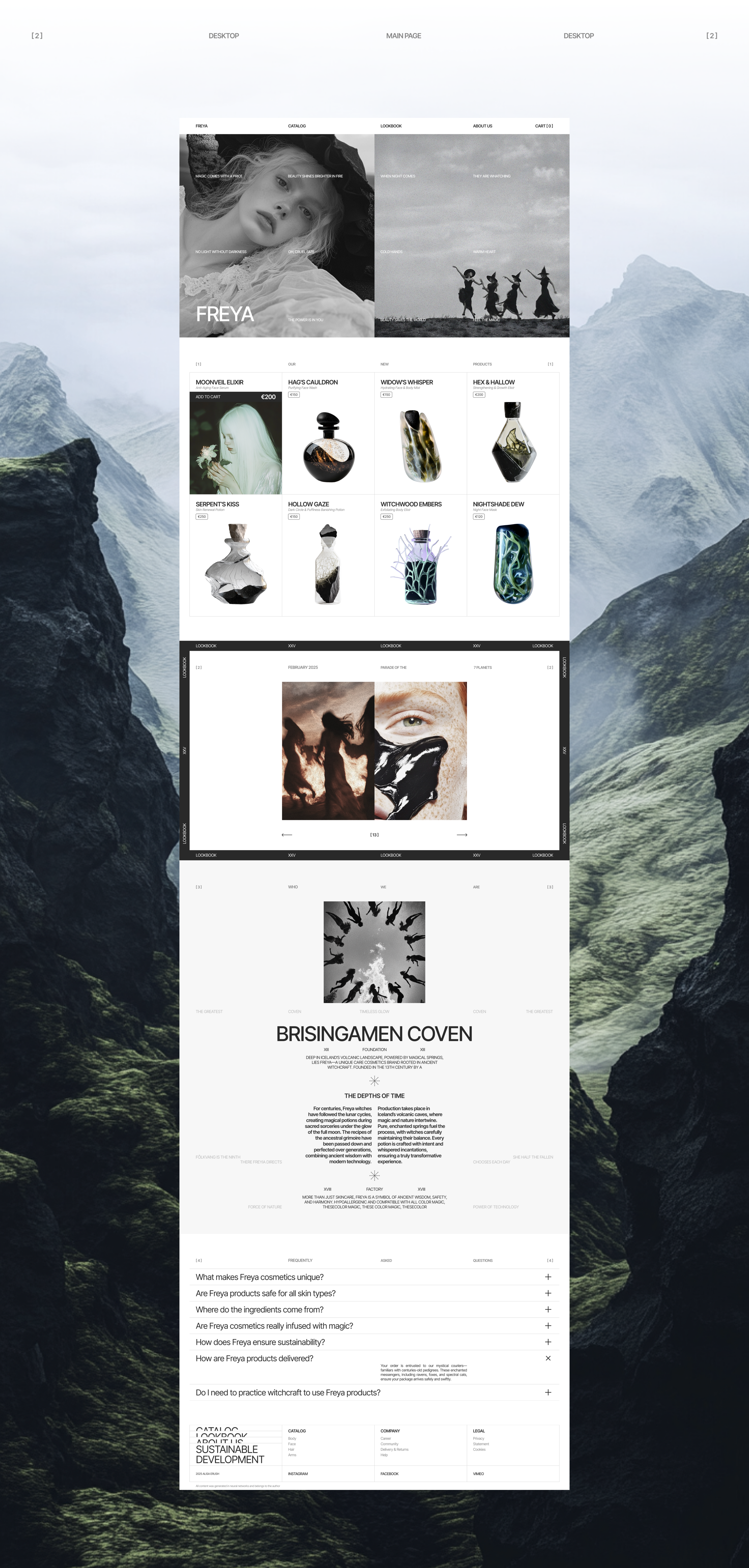 FREYA | ONLINE BOUTIQUE — Изображение №3 — Интерфейсы на Dprofile