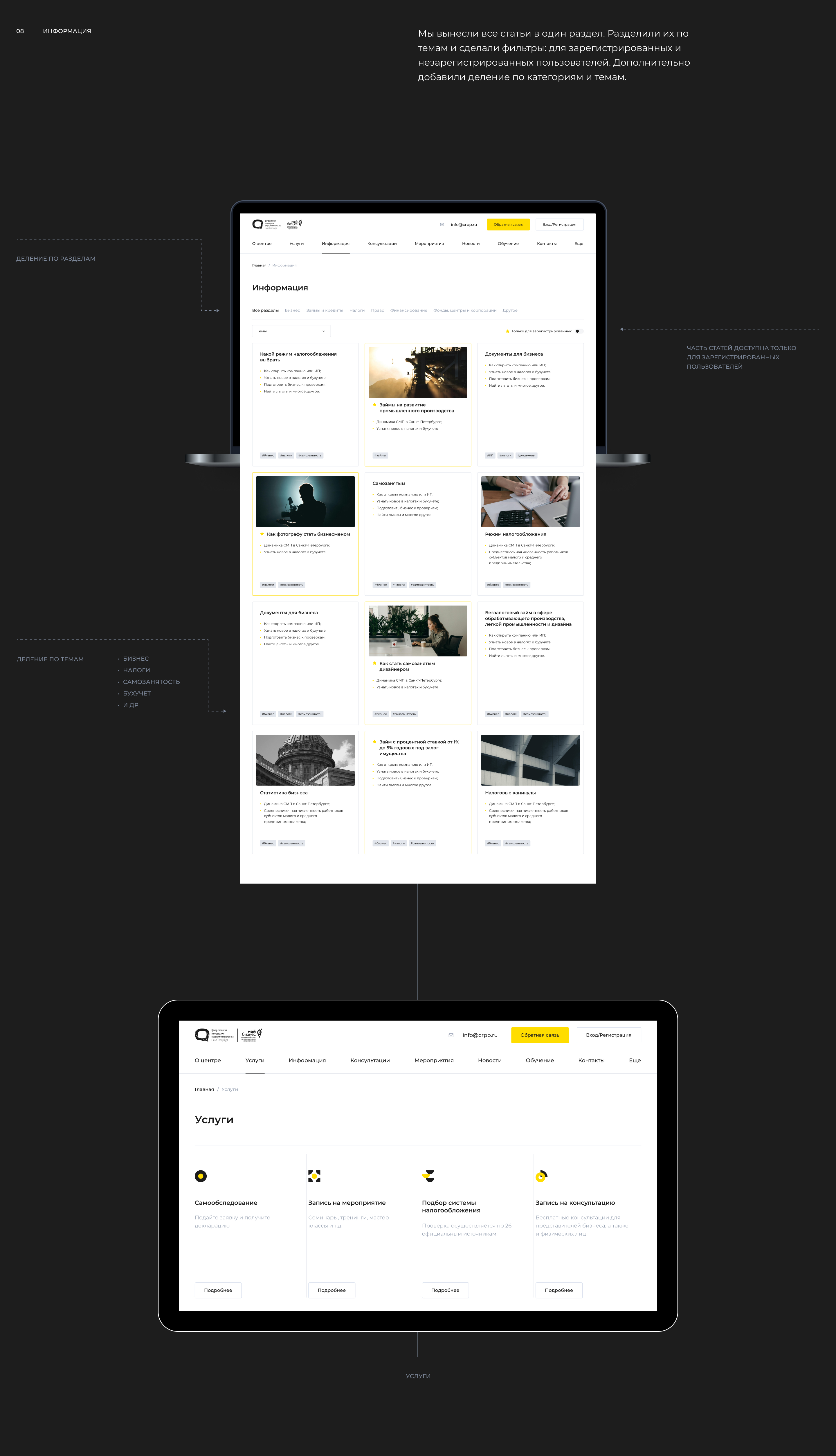 Центр развития предпринимательства Санкт-Петербурга, crpp.ru — Изображение №17 — Интерфейсы на Dprofile