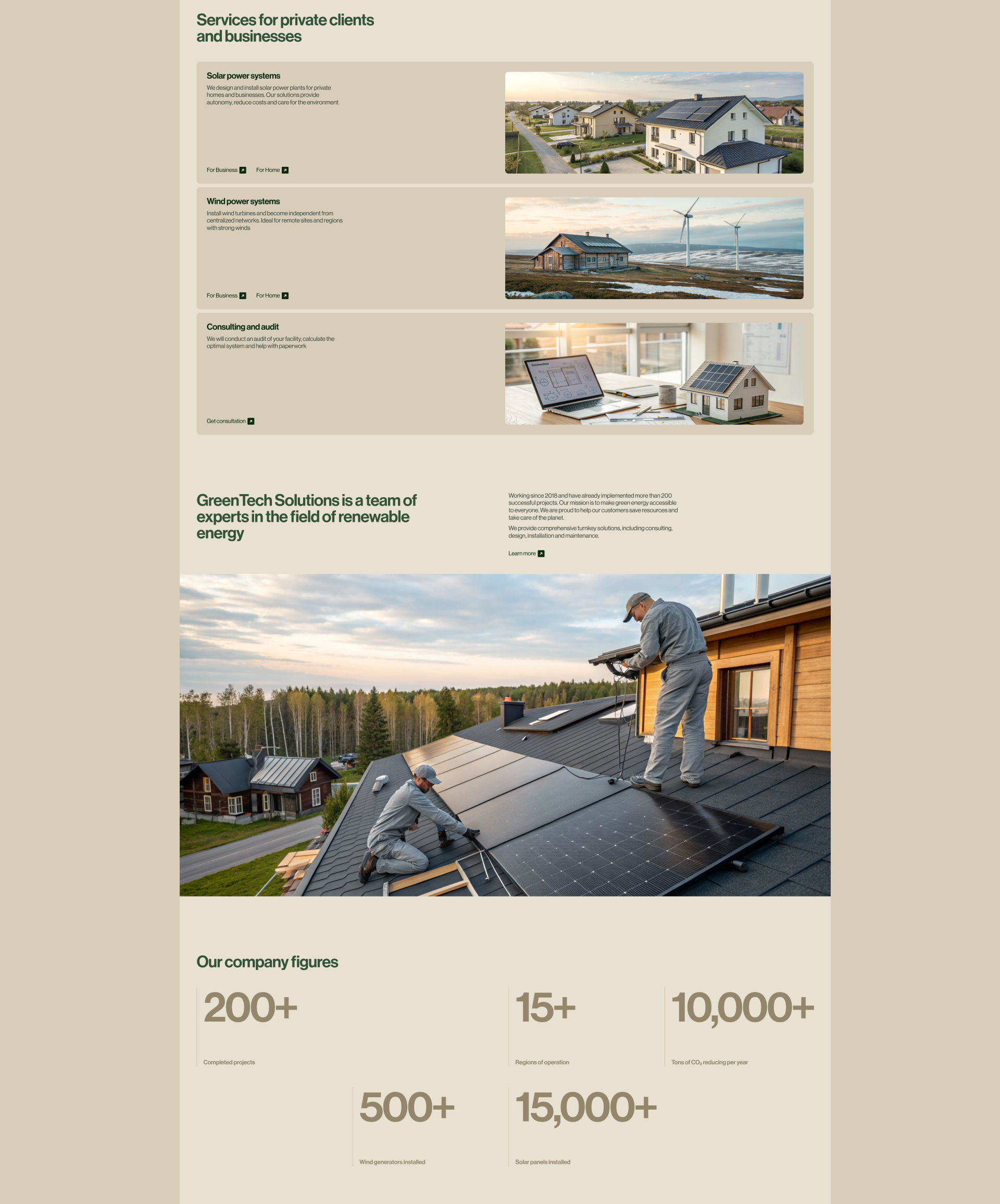 GreenTech Solutions — corporate website — Изображение №5 — Интерфейсы на Dprofile