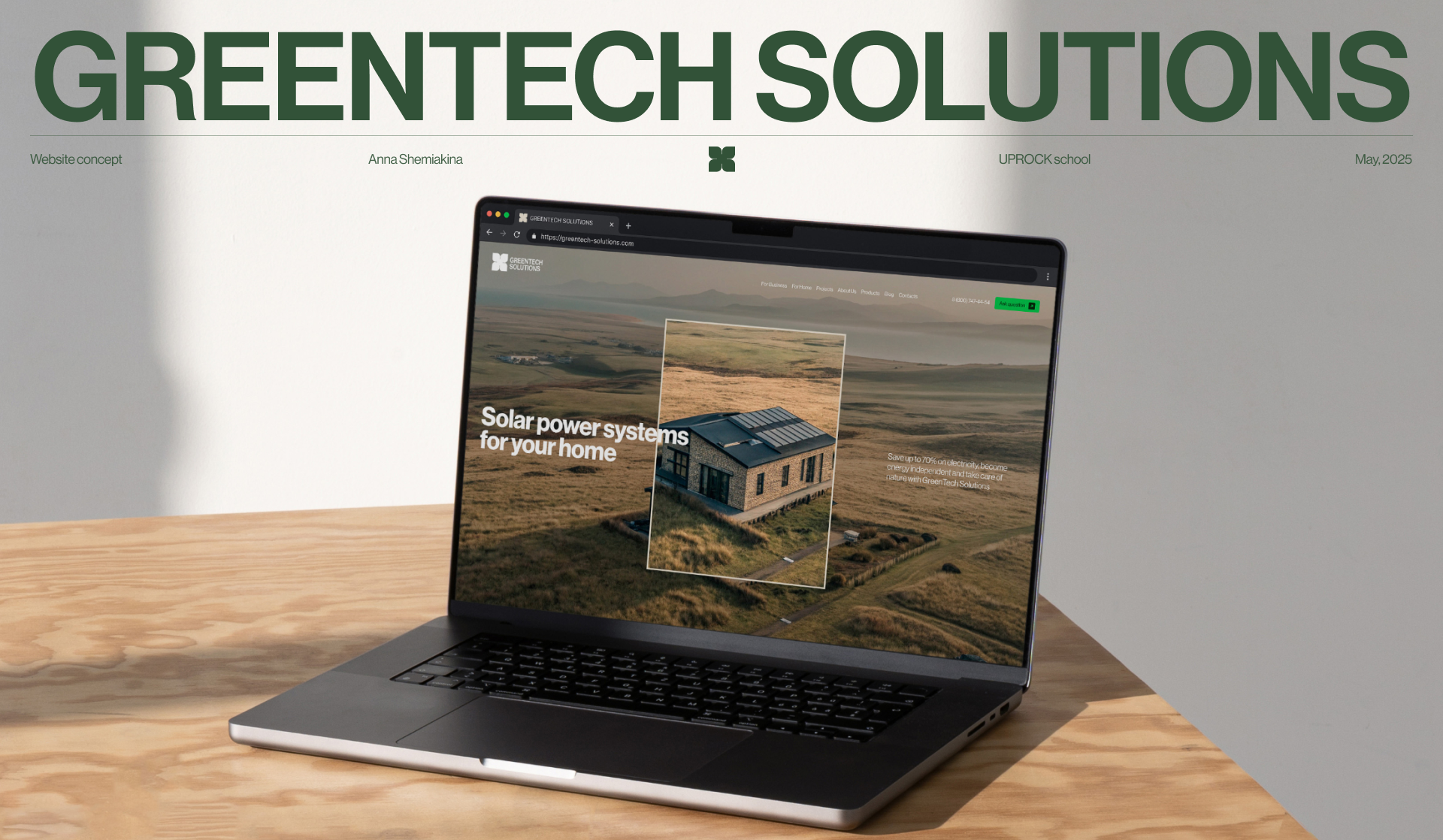 GreenTech Solutions — corporate website — Изображение №1 — Интерфейсы на Dprofile