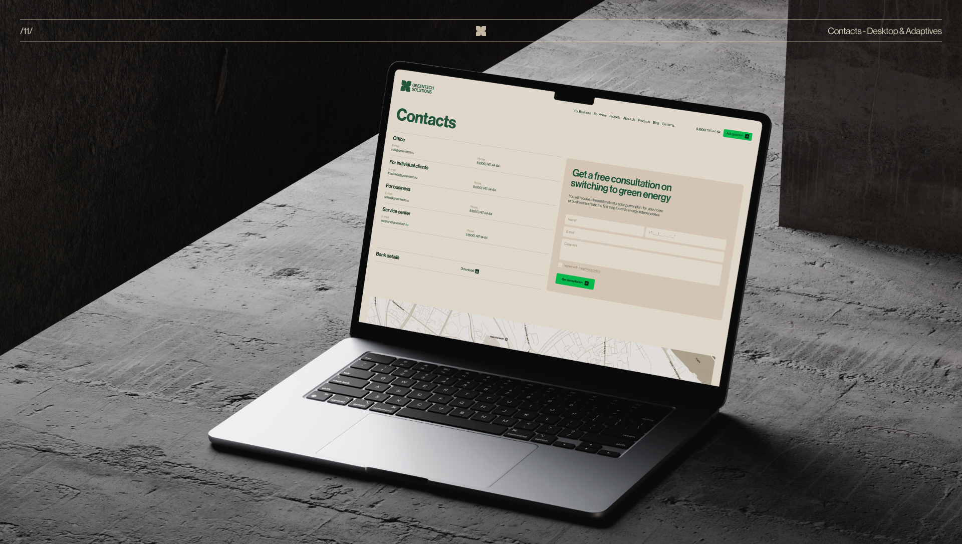 GreenTech Solutions — corporate website — Изображение №21 — Интерфейсы на Dprofile