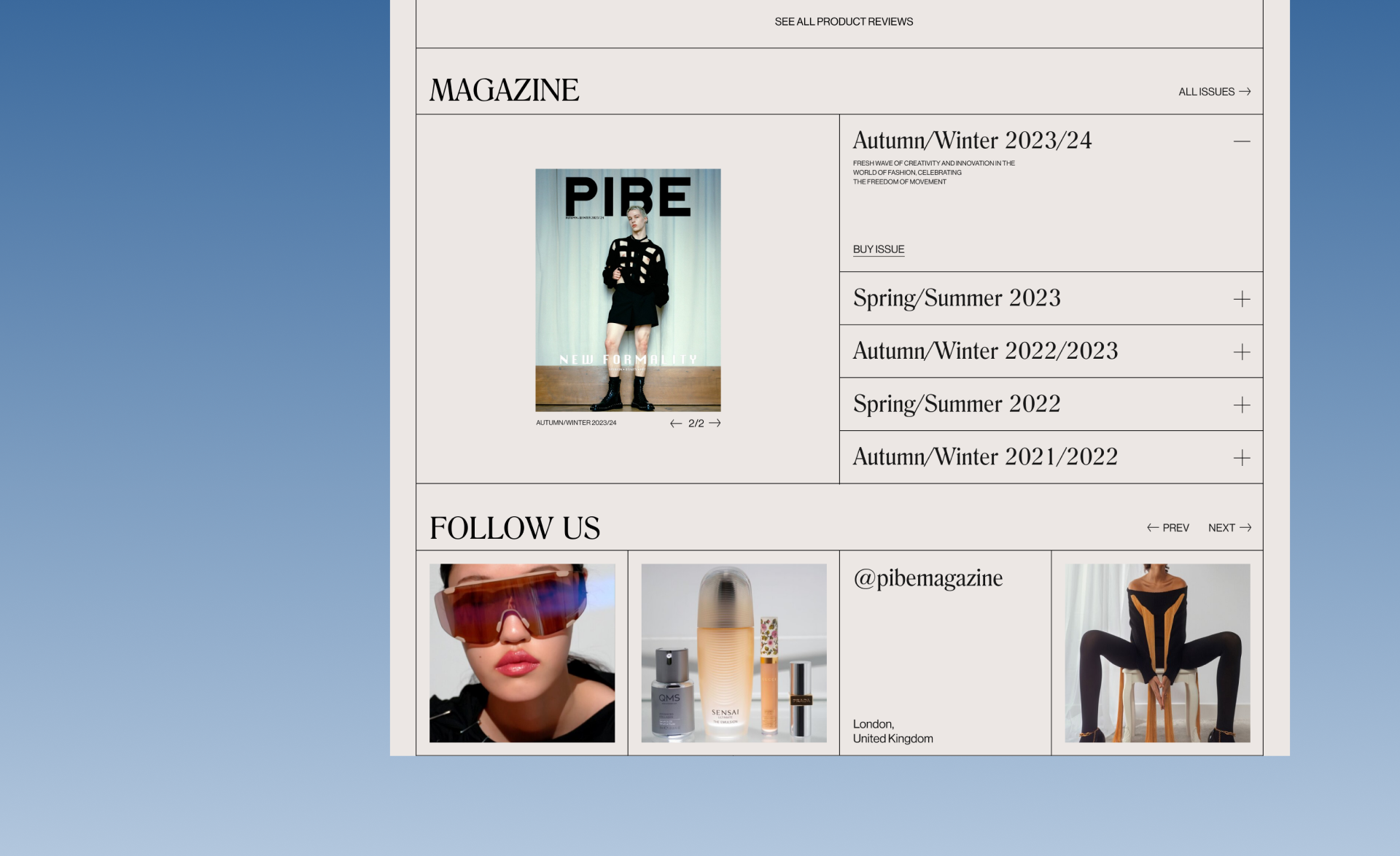 PIBE MAGAZINE — Изображение №6 — Интерфейсы на Dprofile