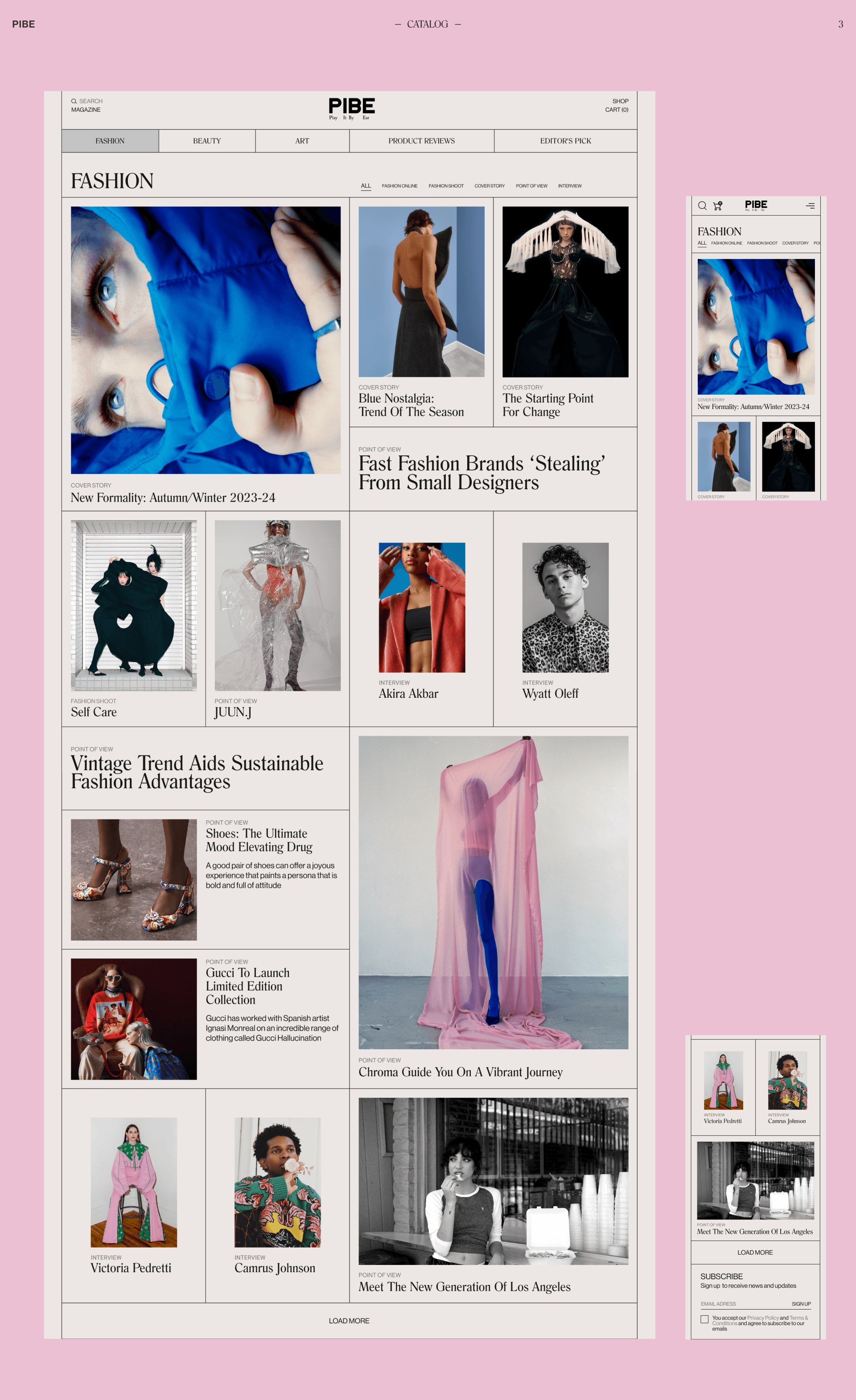 PIBE MAGAZINE — Изображение №9 — Интерфейсы на Dprofile