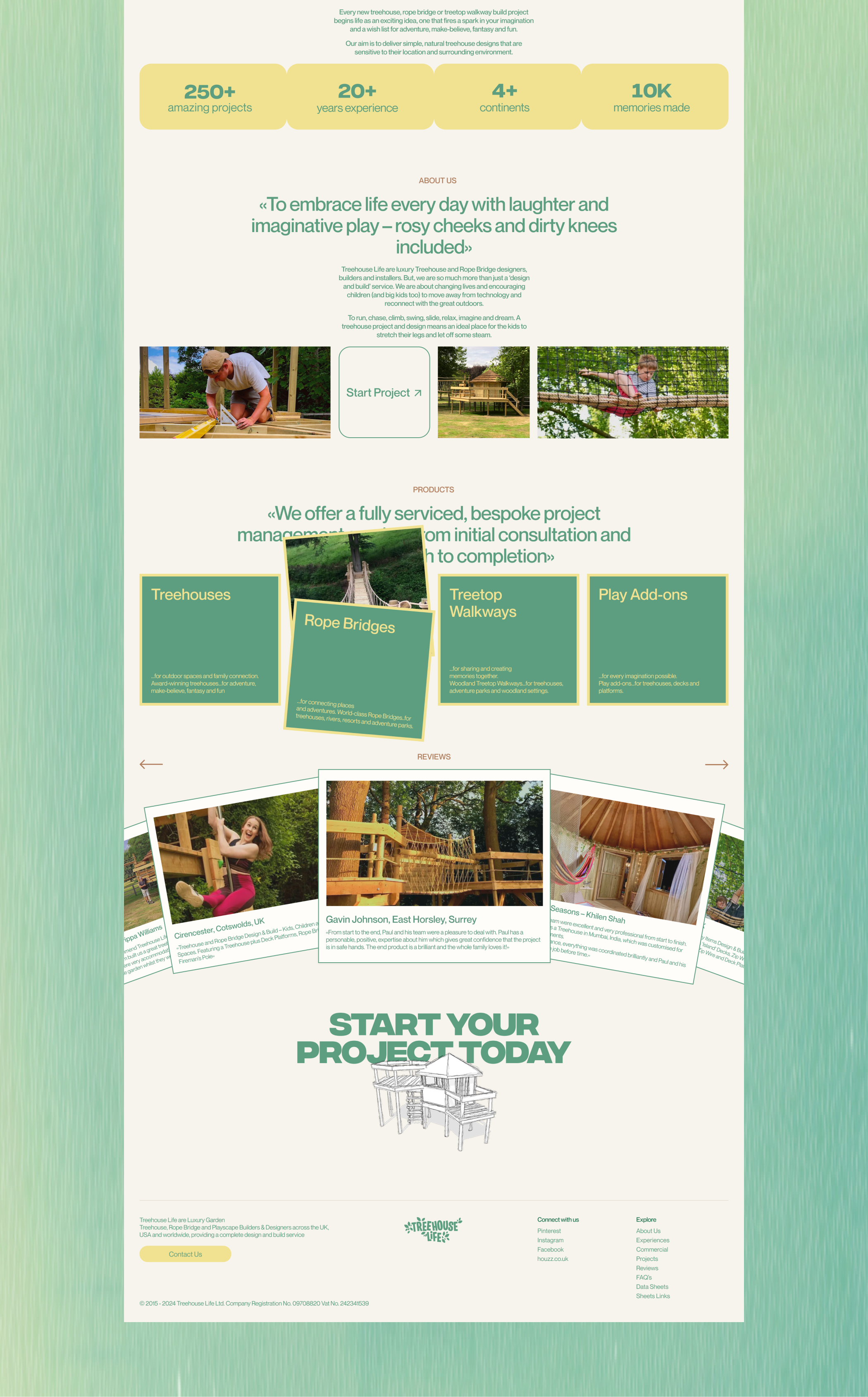 TREEHOUSE LIFE | CORPORATE WEBSITE REDESIGN — Изображение №2 — Интерфейсы на Dprofile