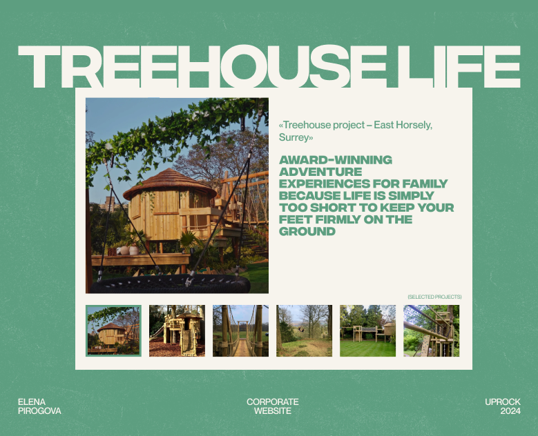 TREEHOUSE LIFE | CORPORATE WEBSITE REDESIGN — Интерфейсы на Dprofile
