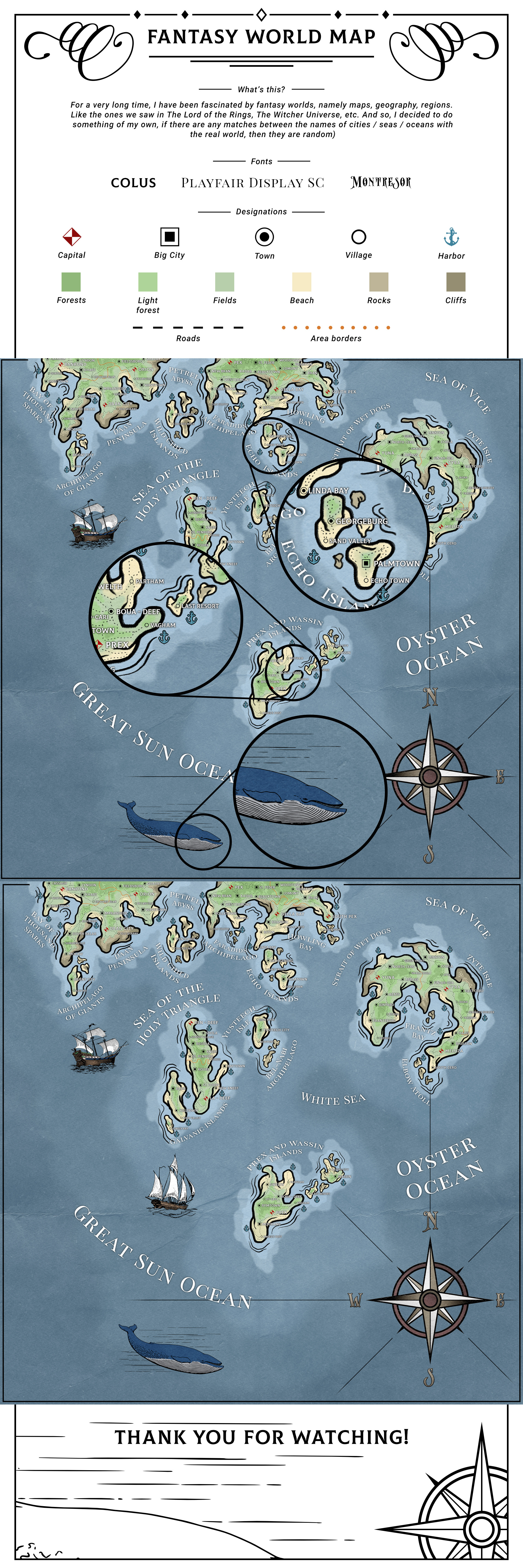 Fantasy Map #1 — Изображение №1 — Иллюстрация, Графика на Dprofile