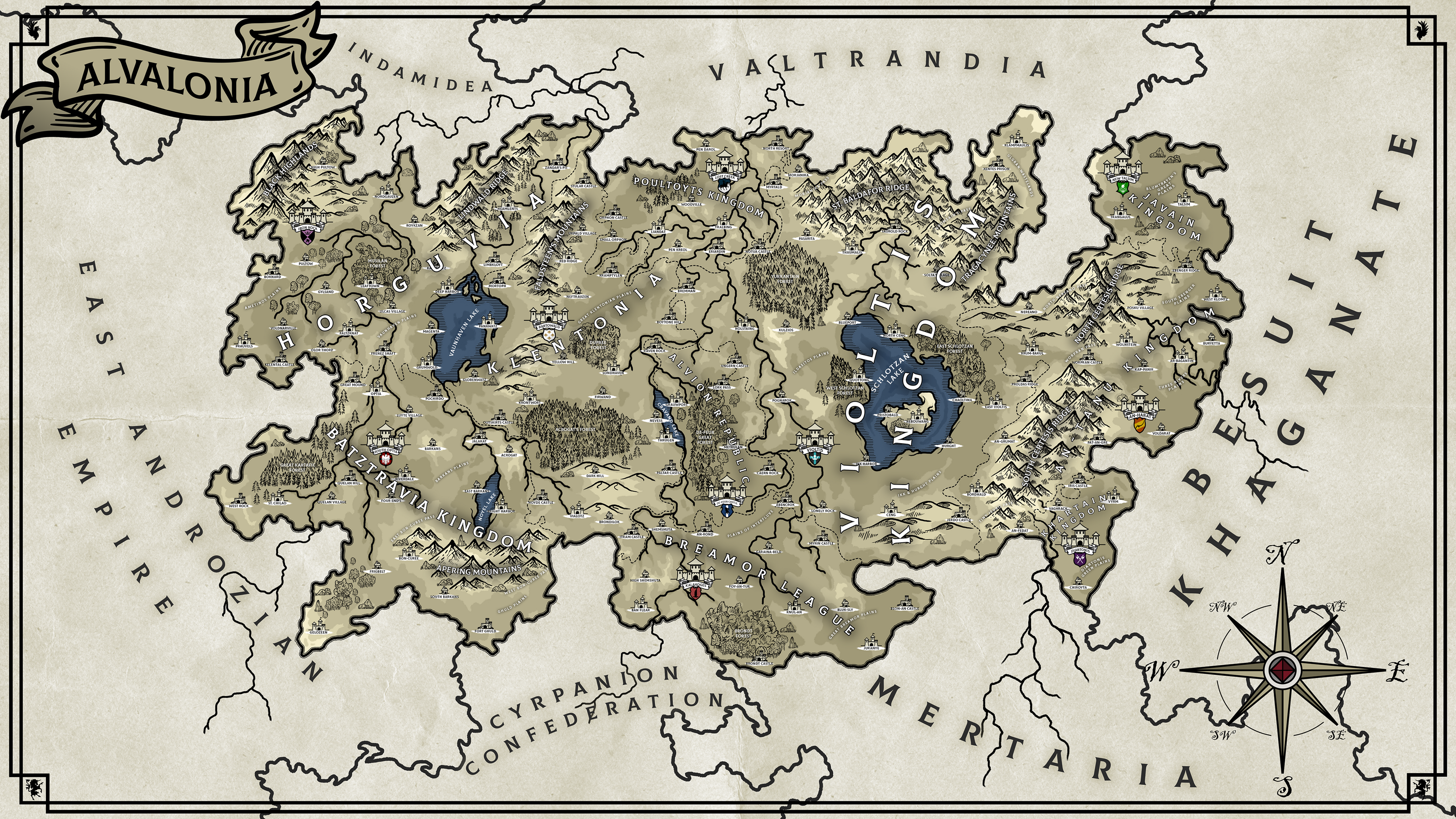 Fantasy map #2 — Изображение №2 — Иллюстрация, Графика на Dprofile