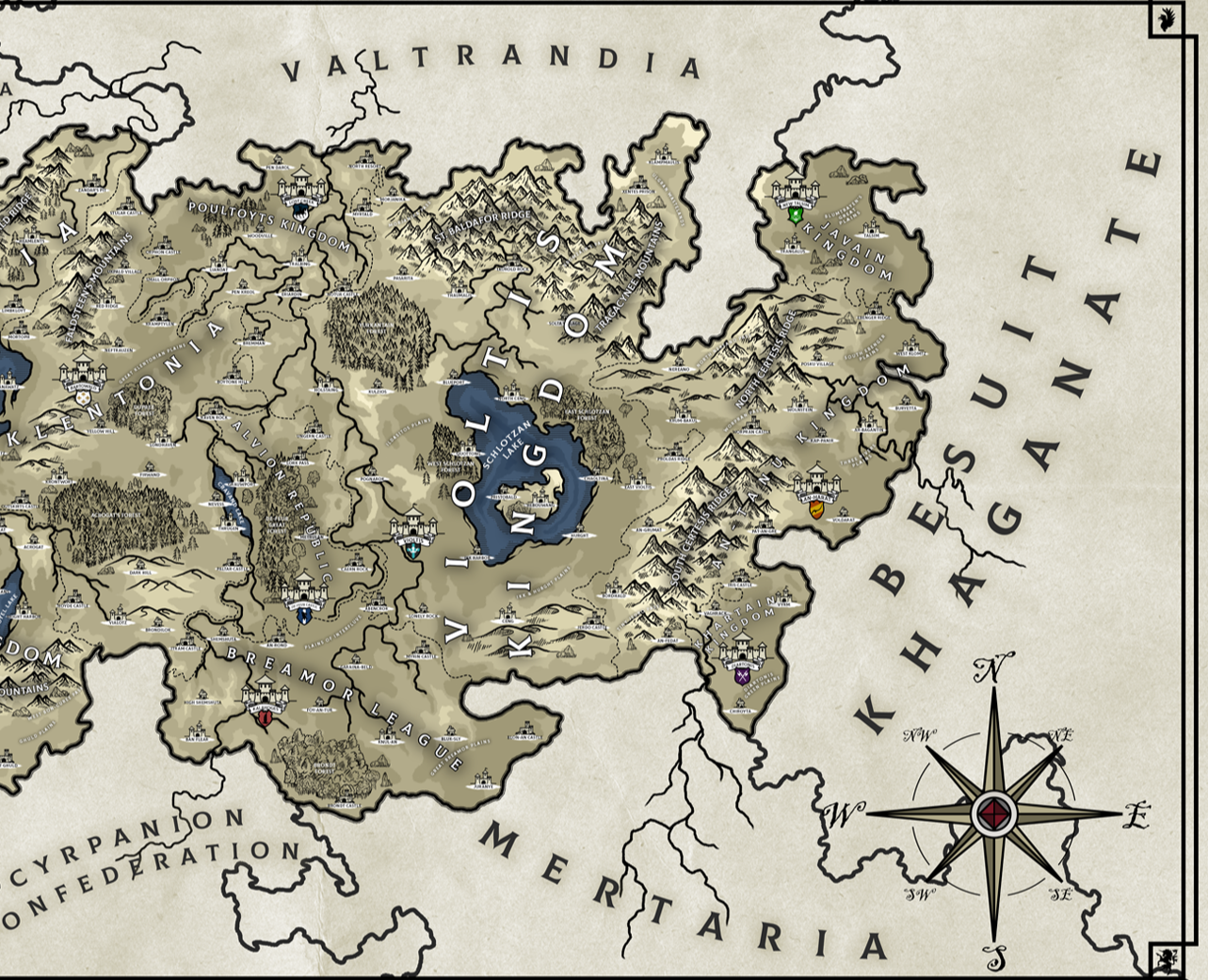 Fantasy map #2 — Иллюстрация, Графика на Dprofile