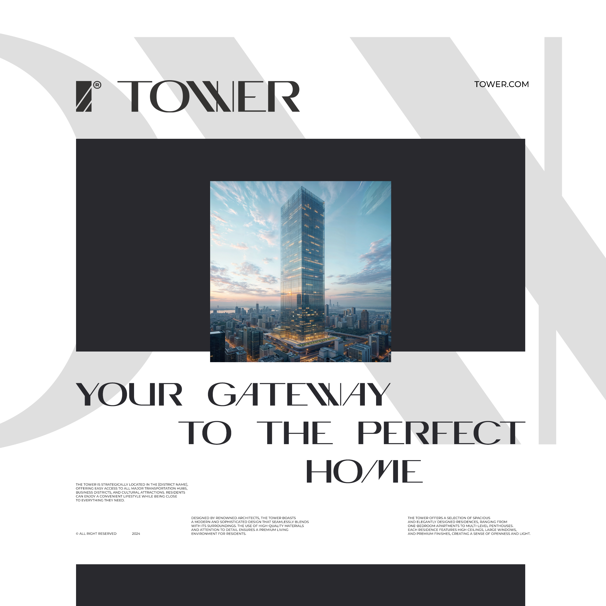 Tower / лого / недвижимость — Изображение №1 — Брендинг на Dprofile