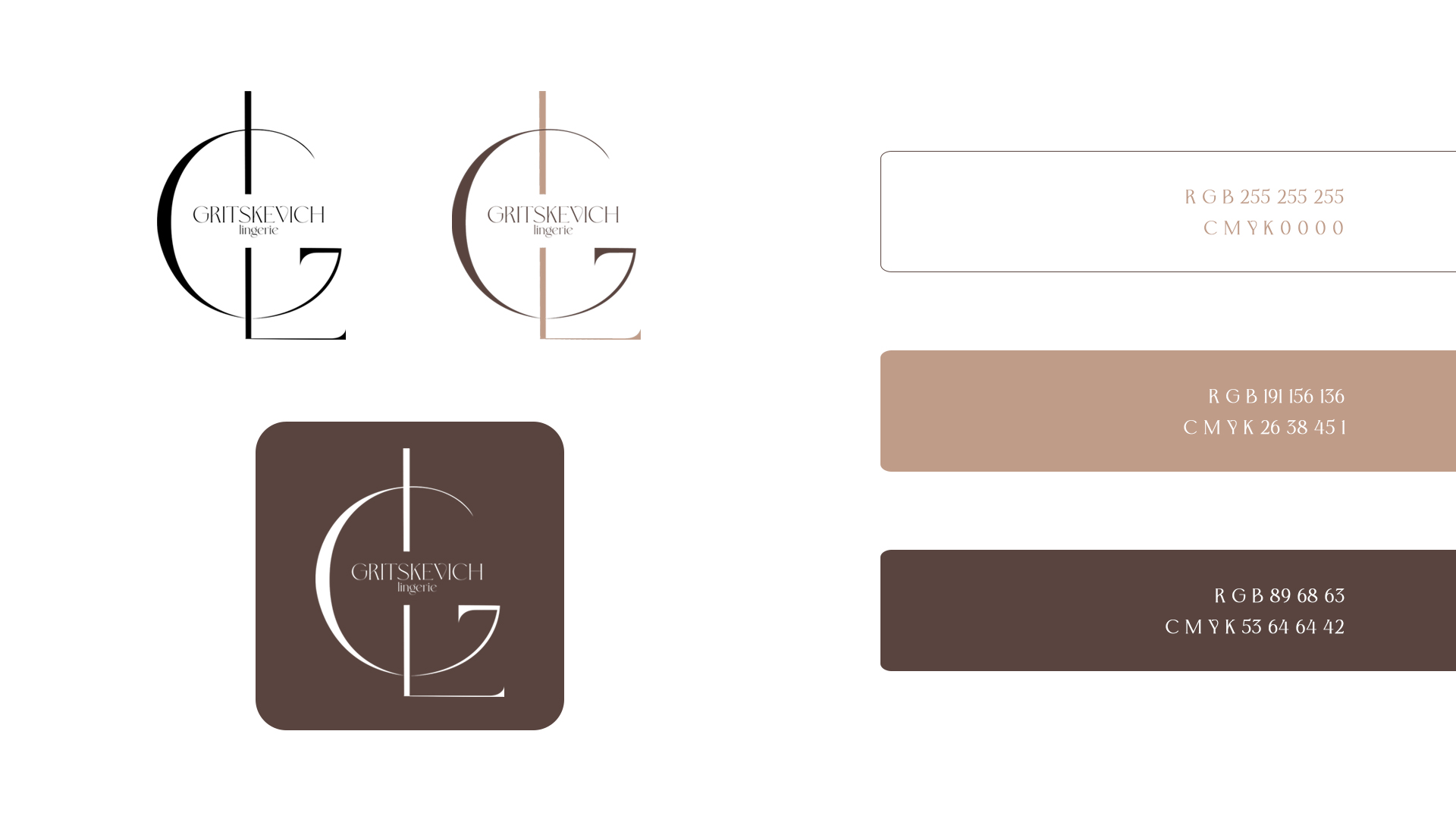 GRITSKEVICH LINGERIE//БРЕНД НИЖНЕГО БЕЛЬЯ — Изображение №2 — Брендинг, Графика на Dprofile