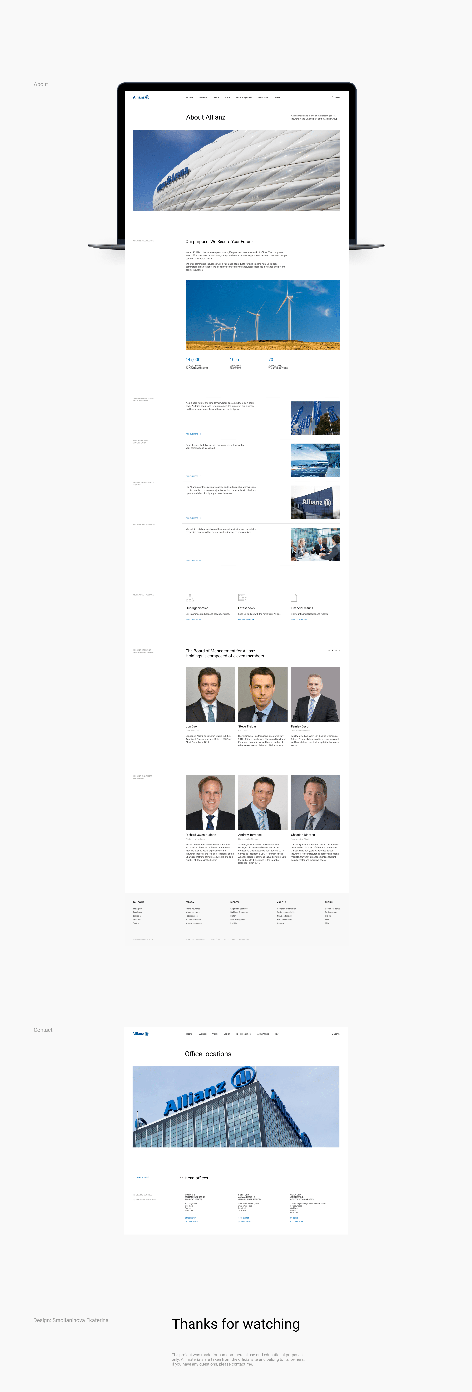 Allianz - Corporate Website Concept — Изображение №7 — Интерфейсы на Dprofile