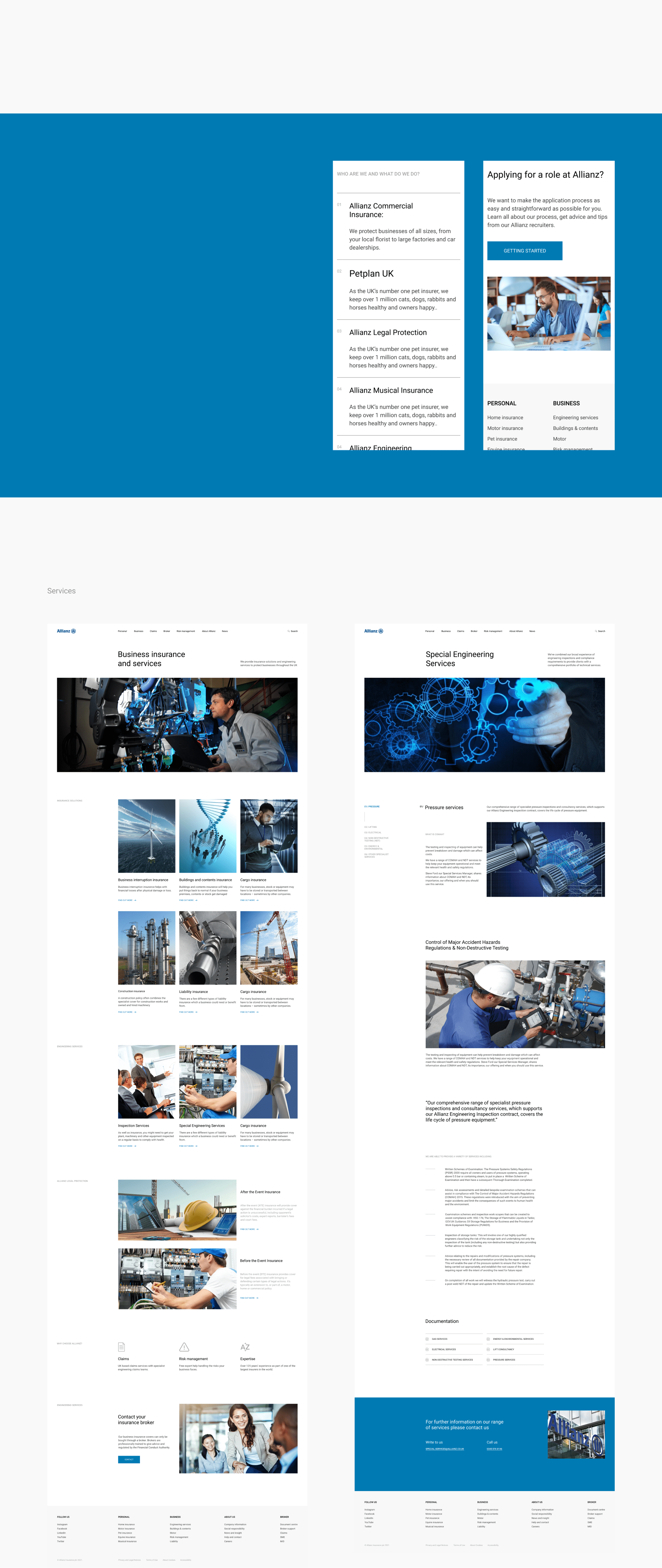 Allianz - Corporate Website Concept — Изображение №5 — Интерфейсы на Dprofile