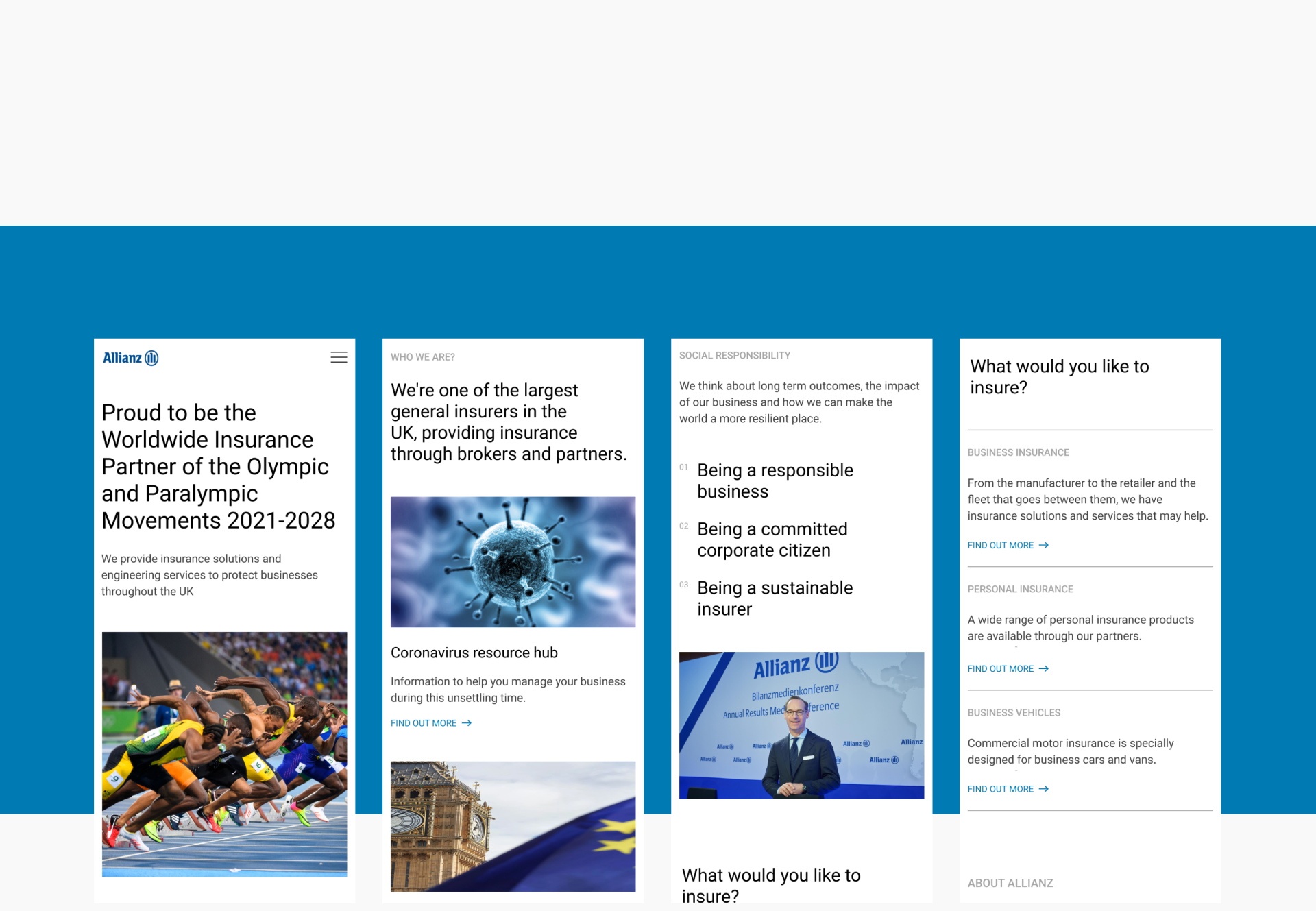 Allianz - Corporate Website Concept — Изображение №3 — Интерфейсы на Dprofile