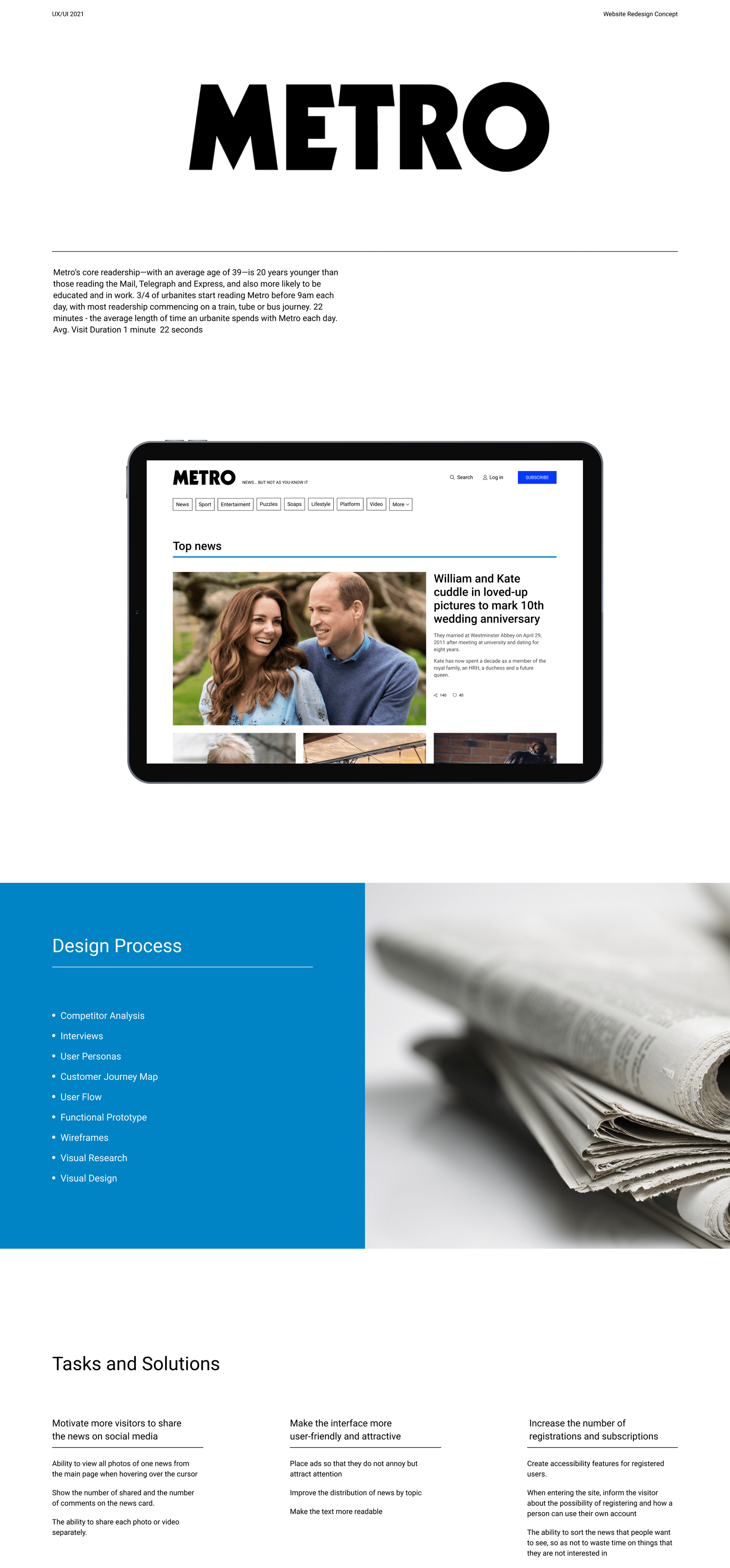 Metro-News Portal Design Concept — Изображение №1 — Интерфейсы на Dprofile