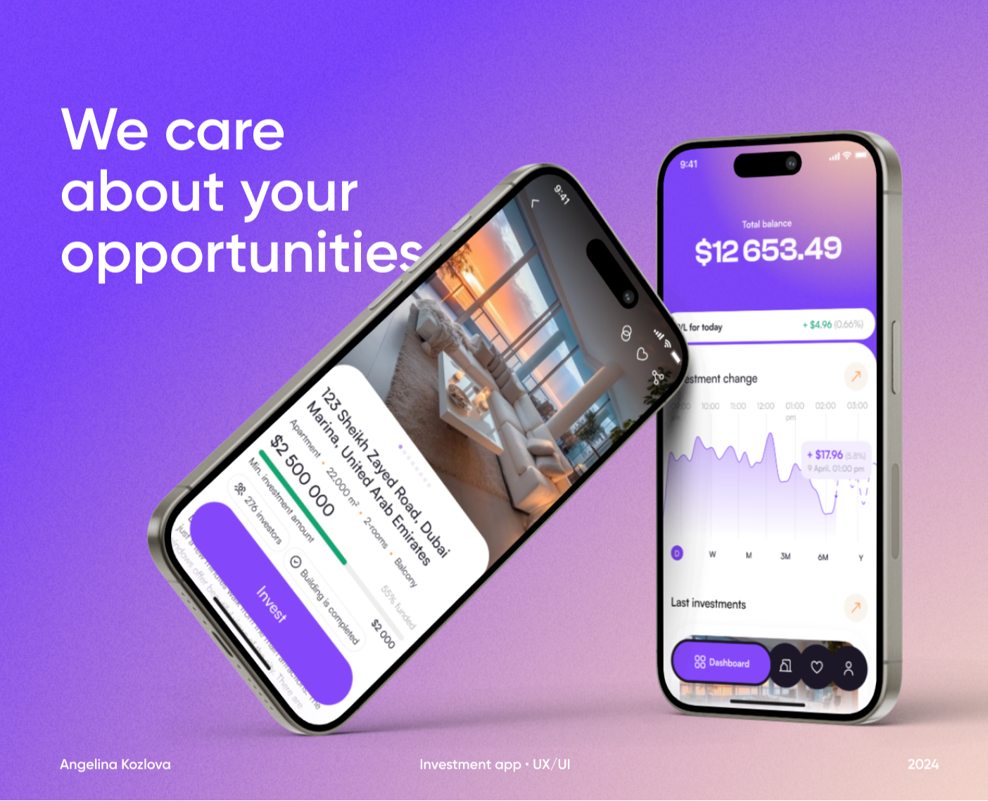Investment Mobile App | UX/UI на Dprofile