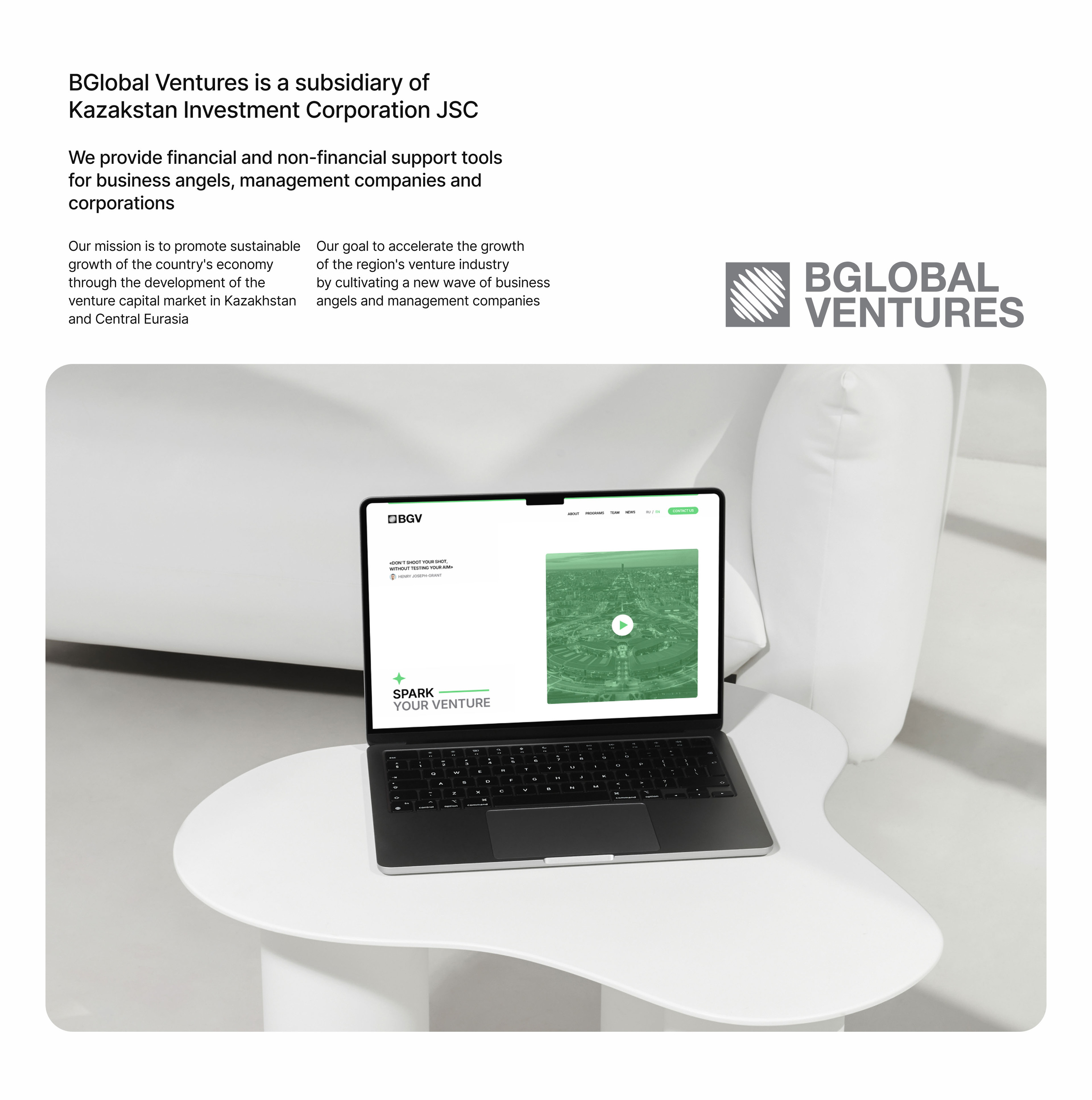BGlobal Ventures – Venture Fund in Kazakhstan — Изображение №2 — Интерфейсы на Dprofile