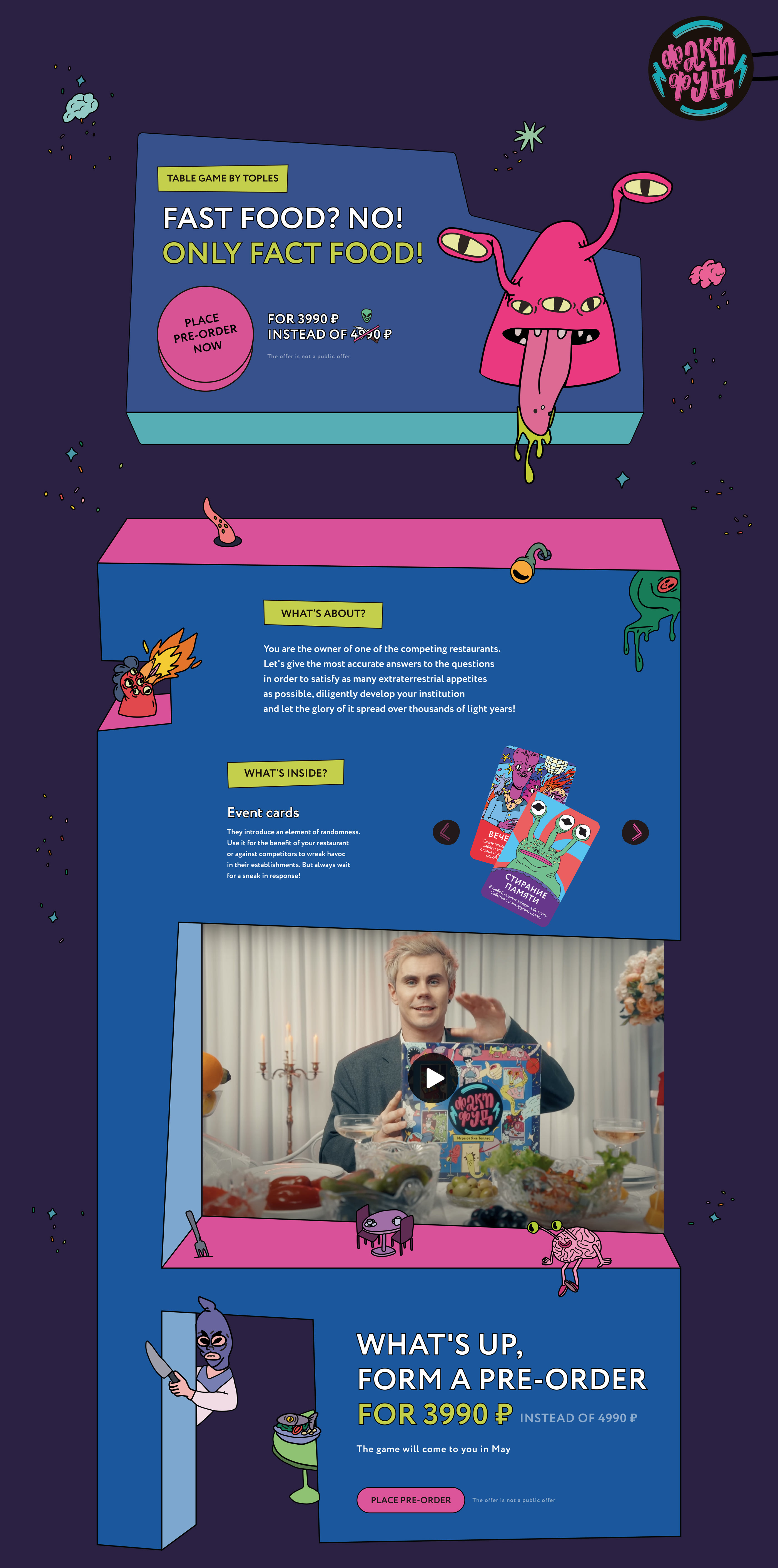 FactFood – Table game by Toples — Изображение №6 — Интерфейсы, Иллюстрация на Dprofile