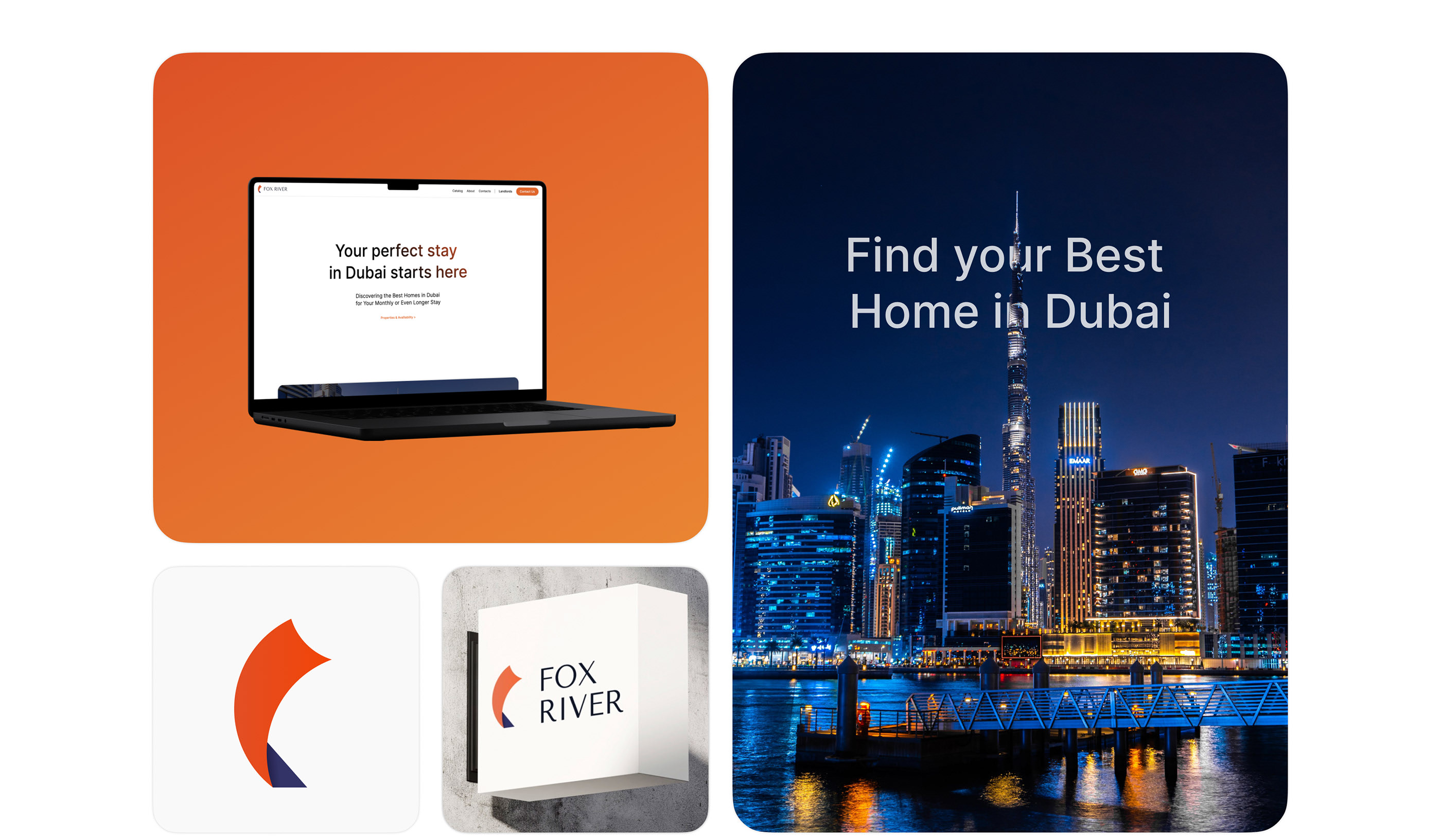 FoxRiver – apartments for rent in Dubai — Изображение №1 — Интерфейсы, Брендинг на Dprofile