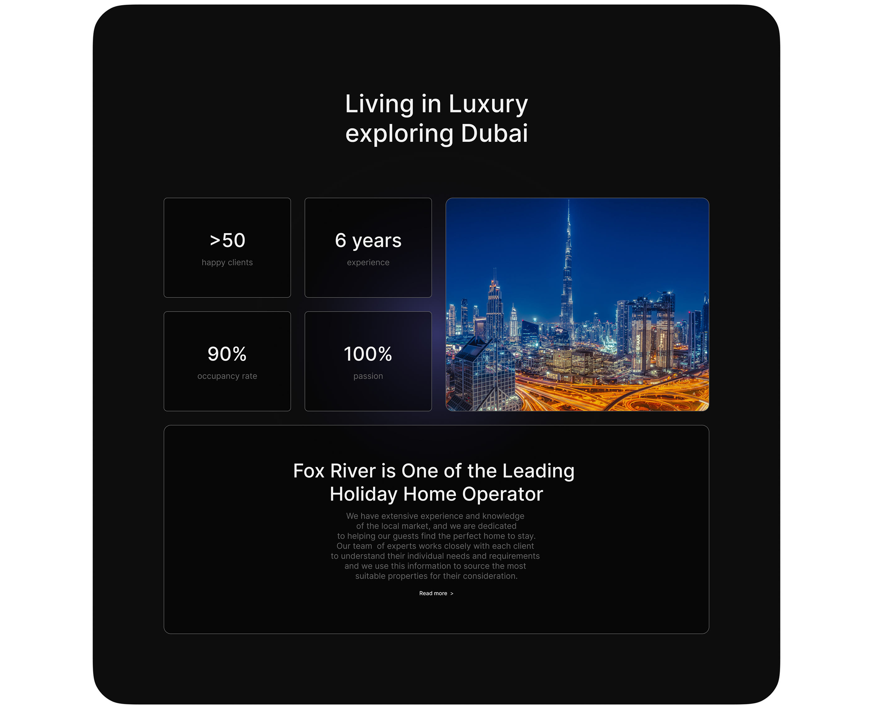 FoxRiver – apartments for rent in Dubai — Изображение №4 — Интерфейсы, Брендинг на Dprofile