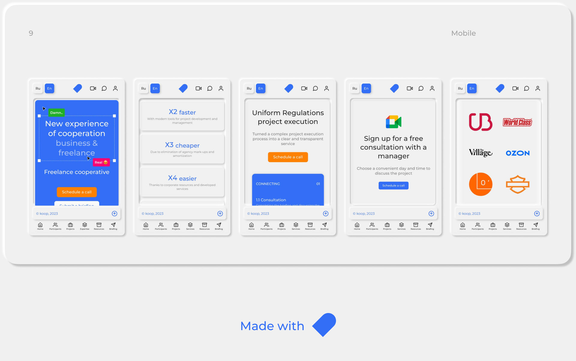 Koop – Freelance cooperative — Изображение №10 — Интерфейсы, Брендинг на Dprofile