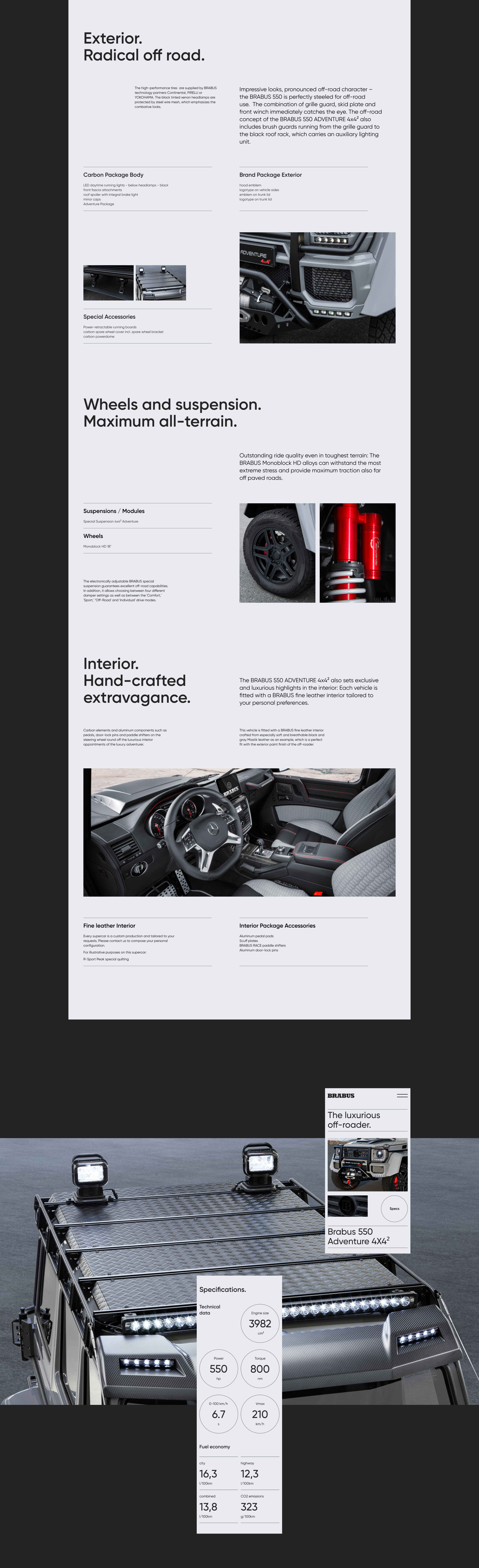 Brabus — редизайн концепт — Изображение №7 — Интерфейсы, Анимация на Dprofile