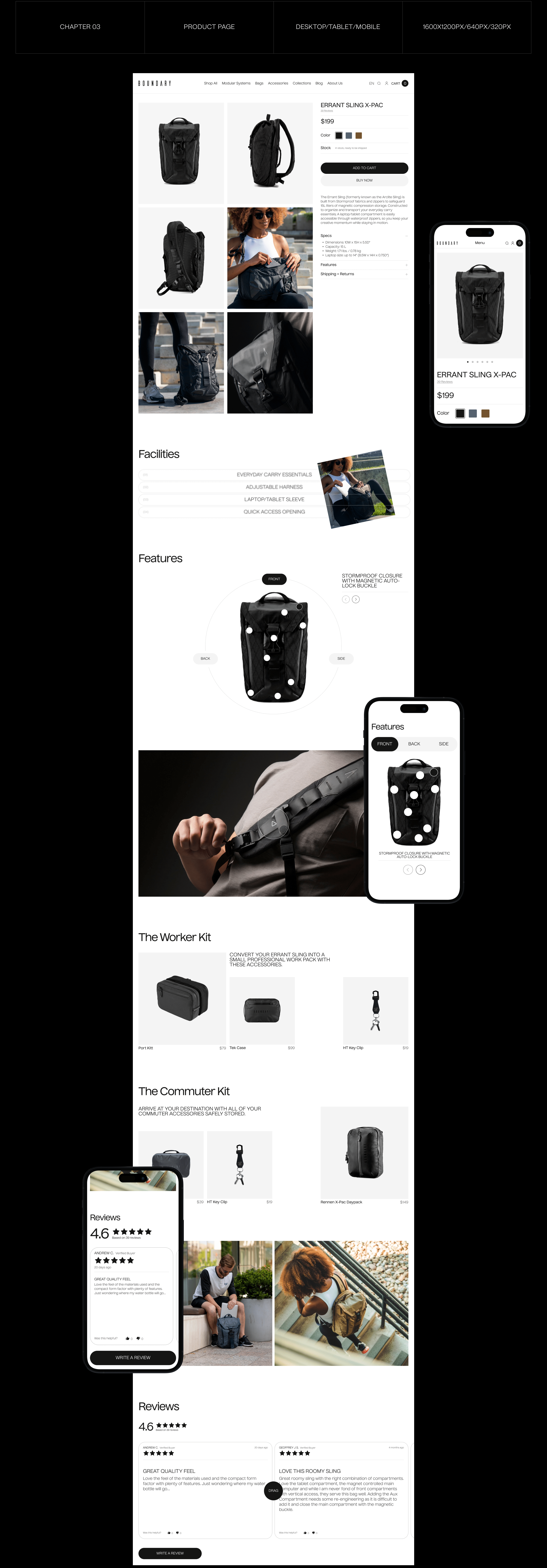 BOUNDARY SUPPLY | E-commerce Redesign — Изображение №7 — Интерфейсы на Dprofile
