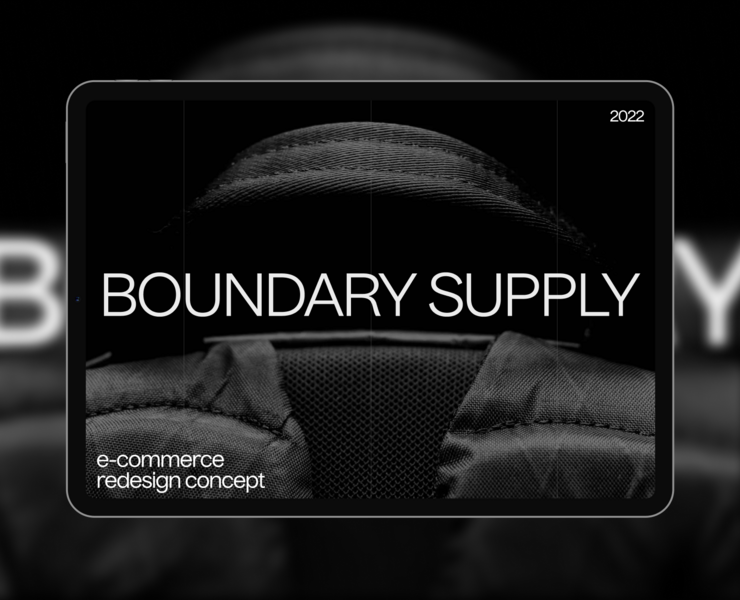 BOUNDARY SUPPLY | E-commerce Redesign — Интерфейсы на Dprofile