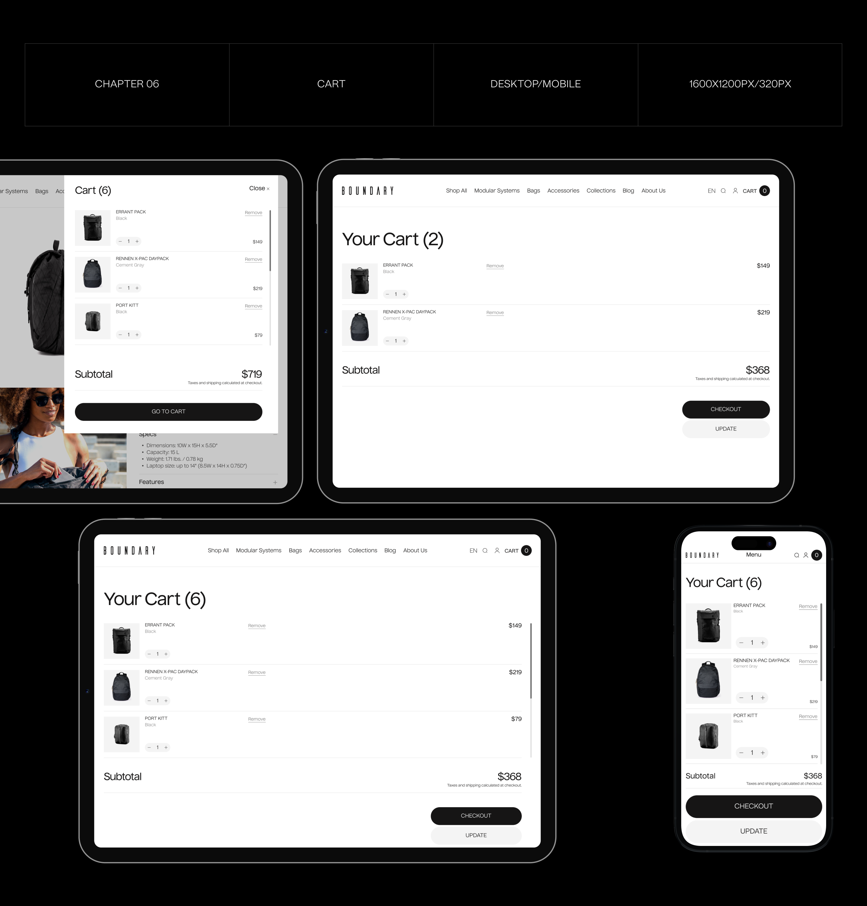 BOUNDARY SUPPLY | E-commerce Redesign — Изображение №11 — Интерфейсы на Dprofile