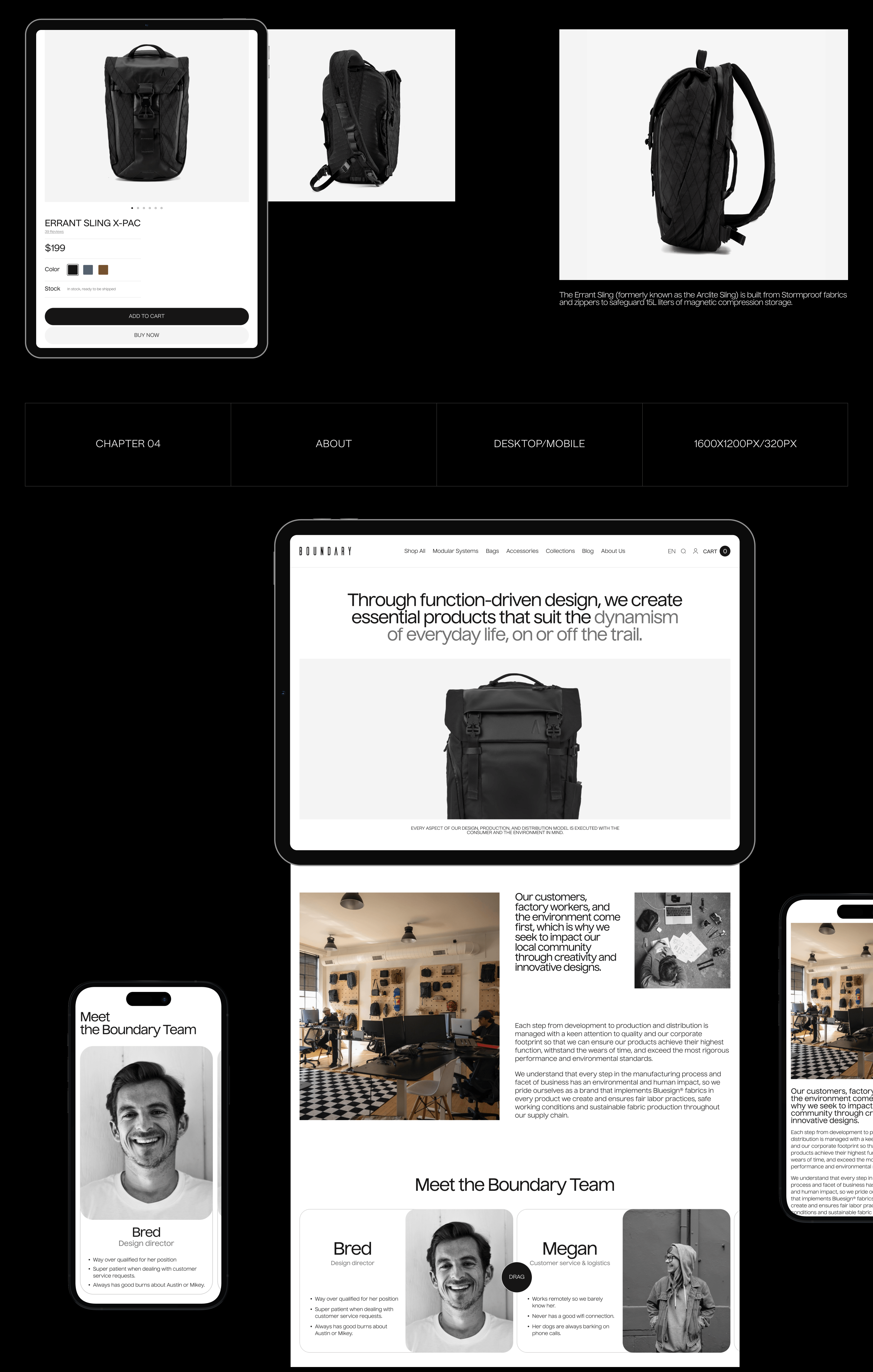 BOUNDARY SUPPLY | E-commerce Redesign — Изображение №8 — Интерфейсы на Dprofile