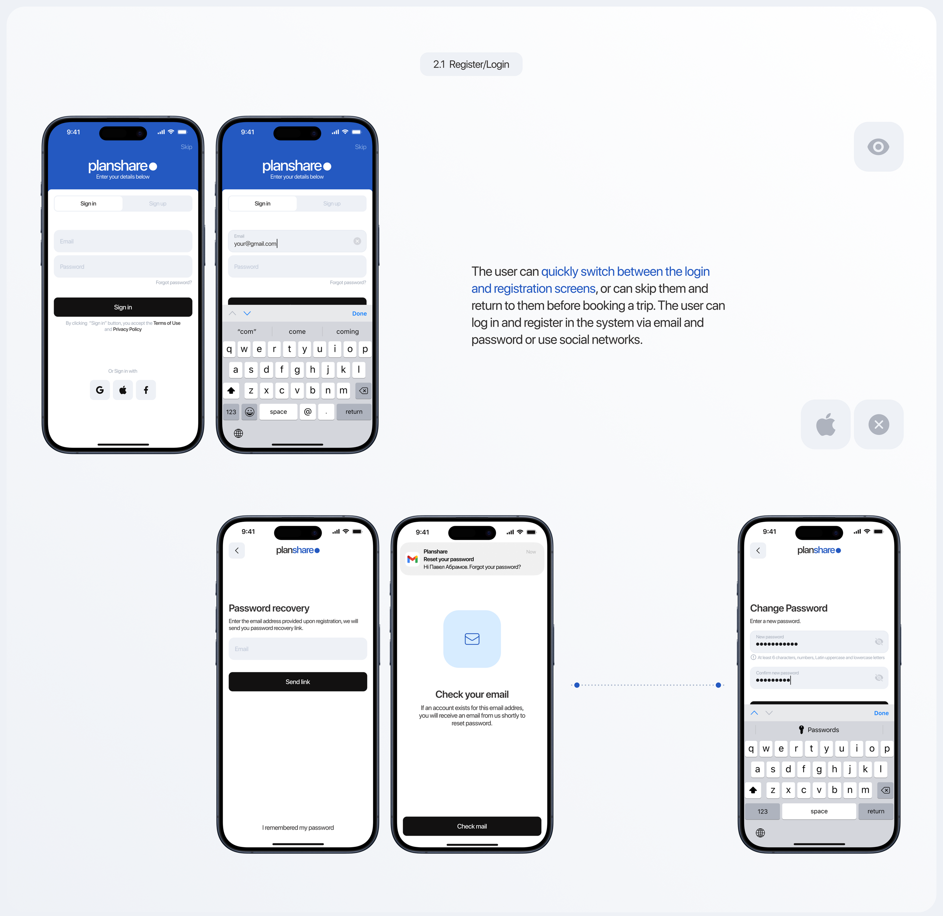 Planshare | Mobile App — Изображение №5 — Интерфейсы, Анимация на Dprofile