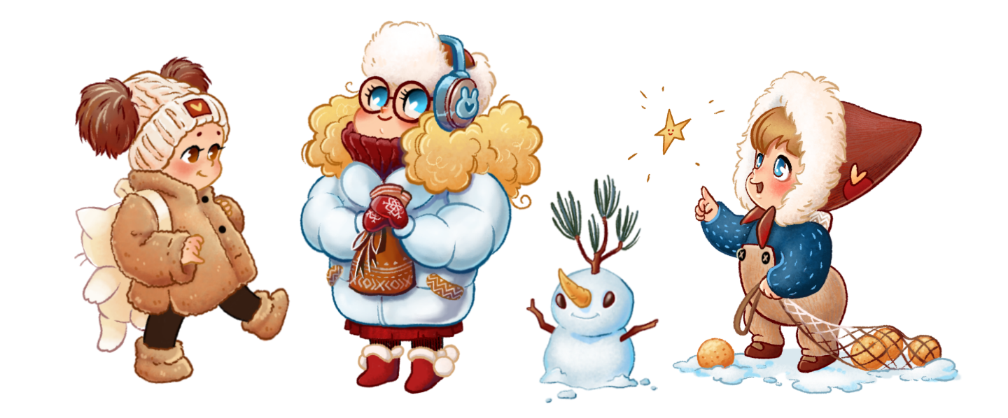 Illustrations for children's winter cosmetics — Изображение №4 — Брендинг, Иллюстрация на Dprofile