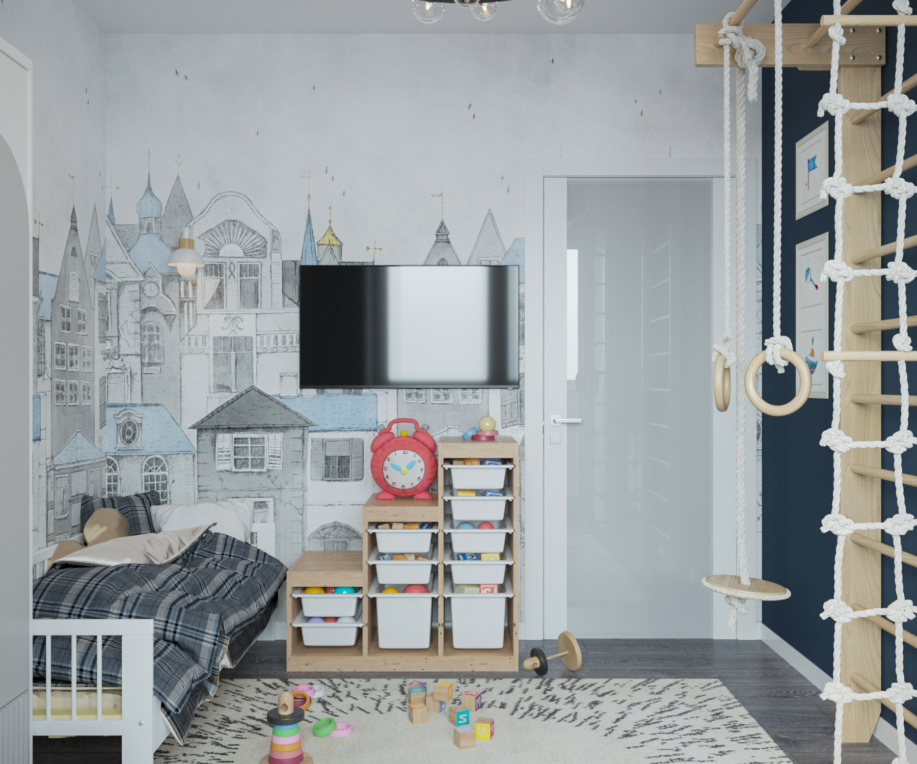 Интерьер трёхкомнатной квартиры — Изображение №7 — 3D на Dprofile