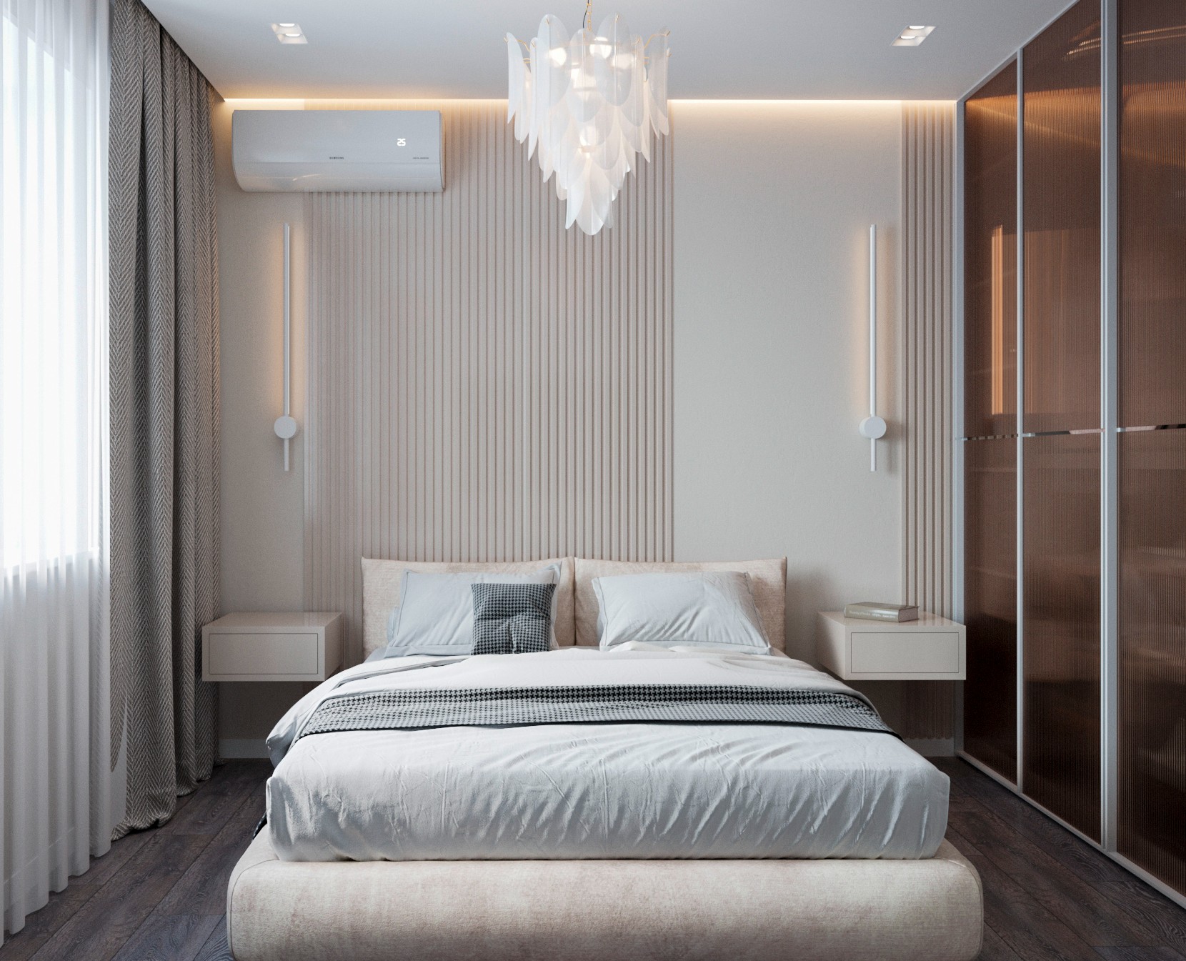 Интерьер трёхкомнатной квартиры — 3D на Dprofile