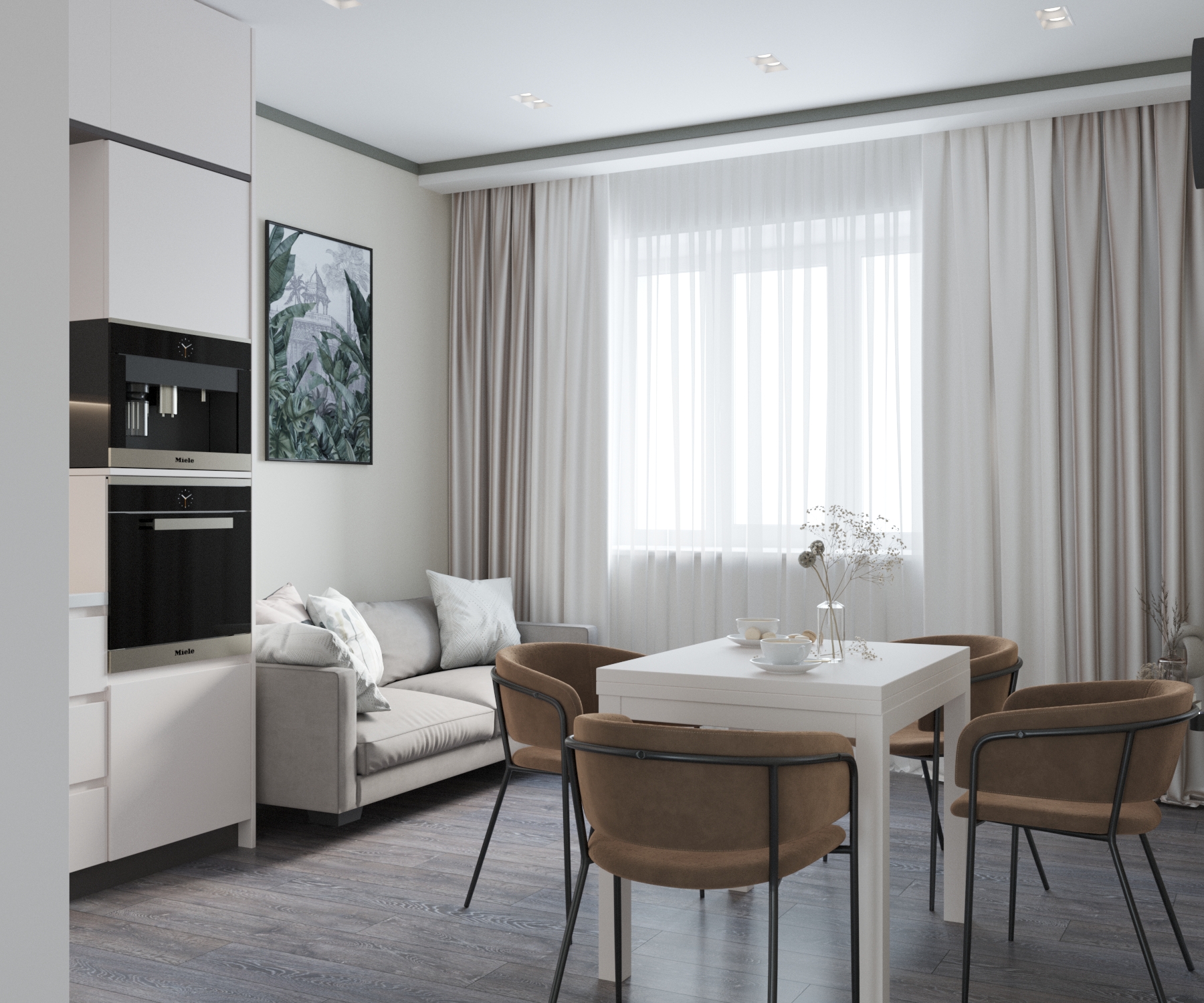 Интерьер трёхкомнатной квартиры — Изображение №13 — 3D на Dprofile