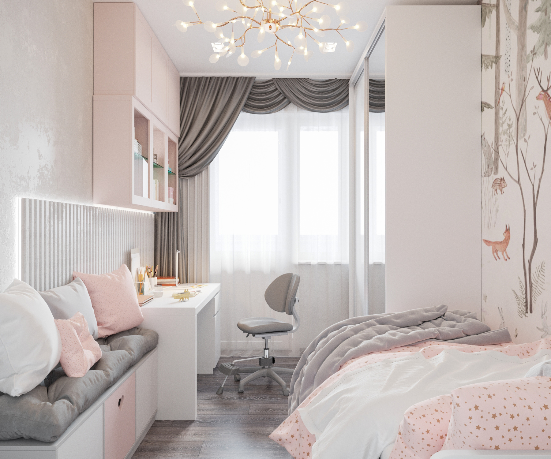 Интерьер трёхкомнатной квартиры — Изображение №8 — 3D на Dprofile