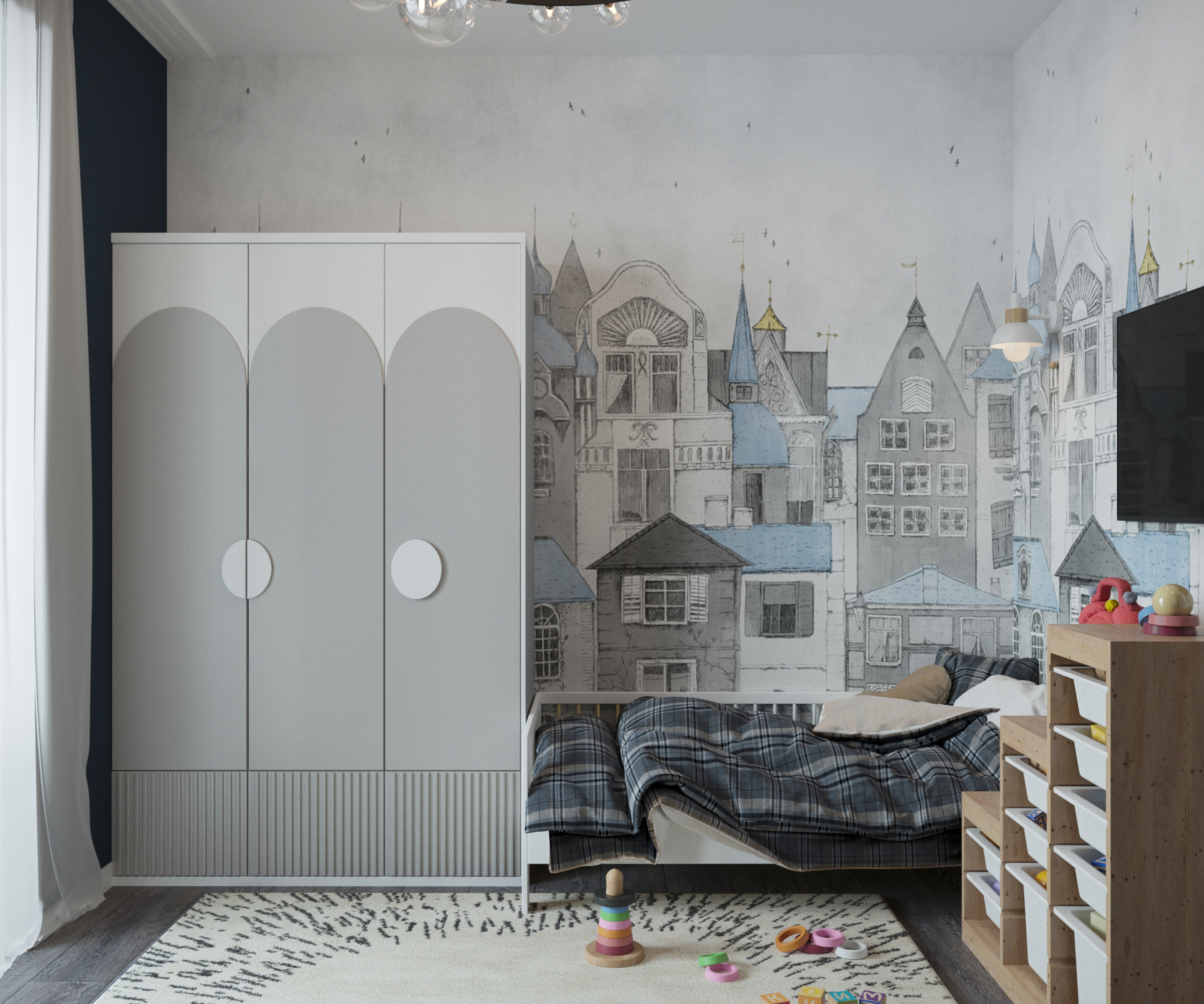 Интерьер трёхкомнатной квартиры — Изображение №5 — 3D на Dprofile