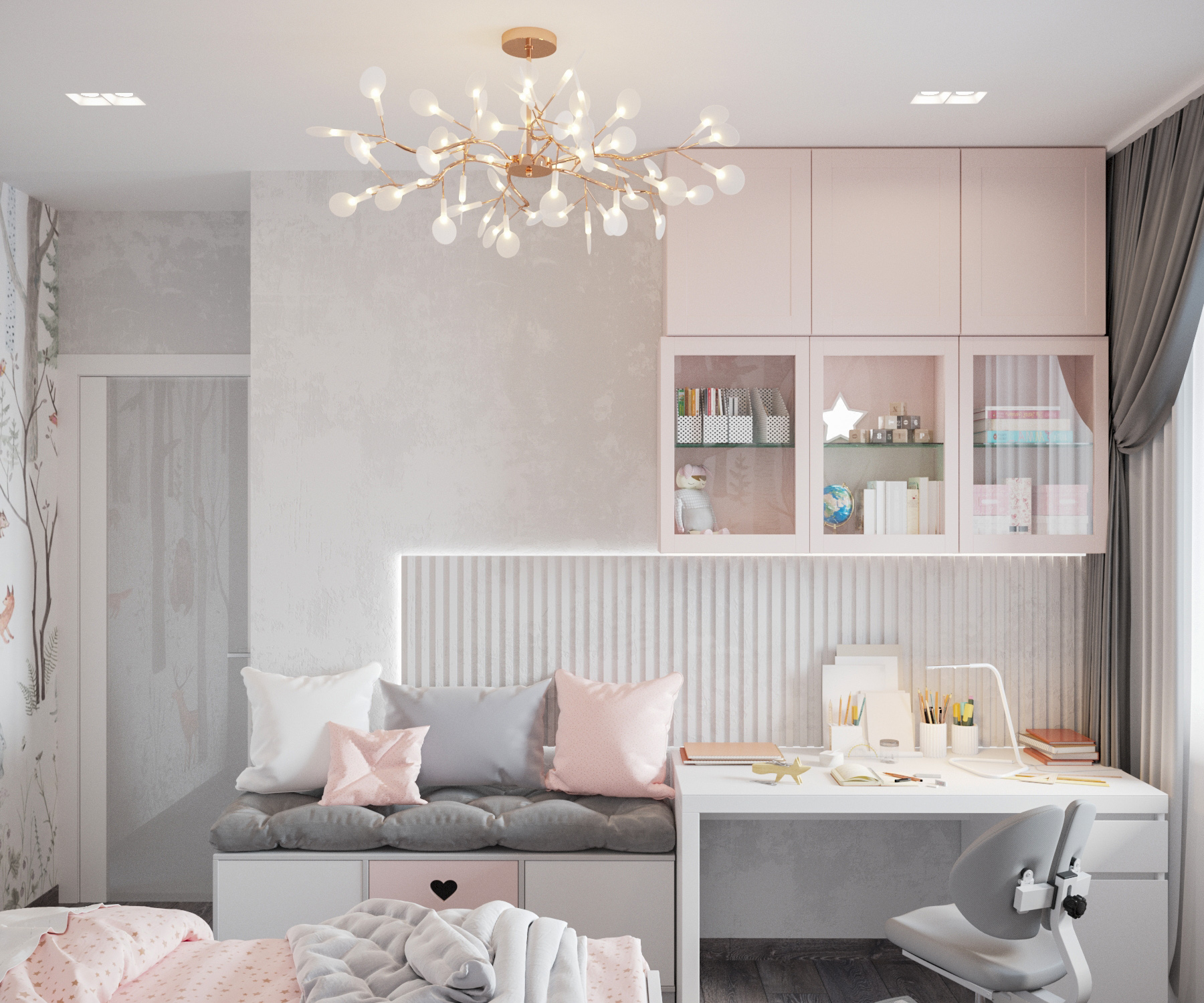 Интерьер трёхкомнатной квартиры — Изображение №9 — 3D на Dprofile