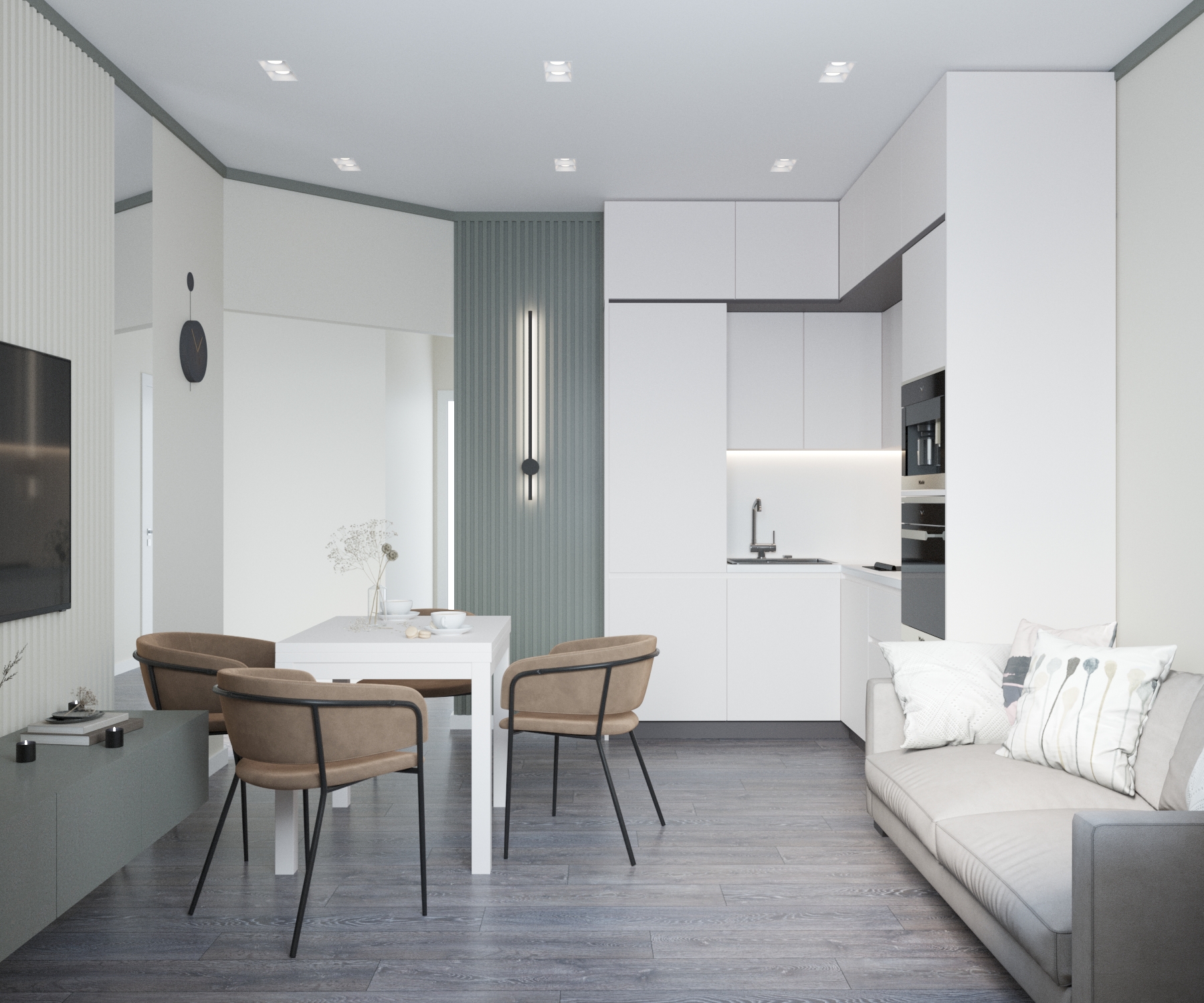 Интерьер трёхкомнатной квартиры — Изображение №12 — 3D на Dprofile