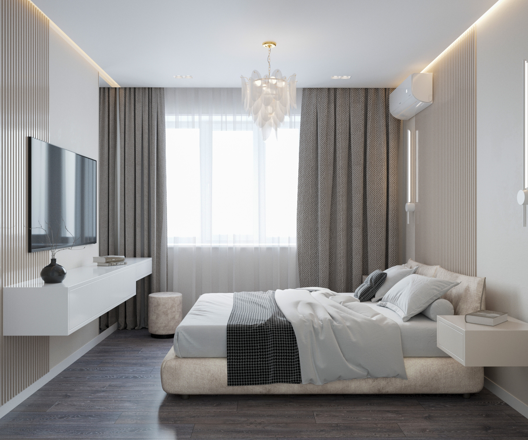 Интерьер трёхкомнатной квартиры — Изображение №2 — 3D на Dprofile