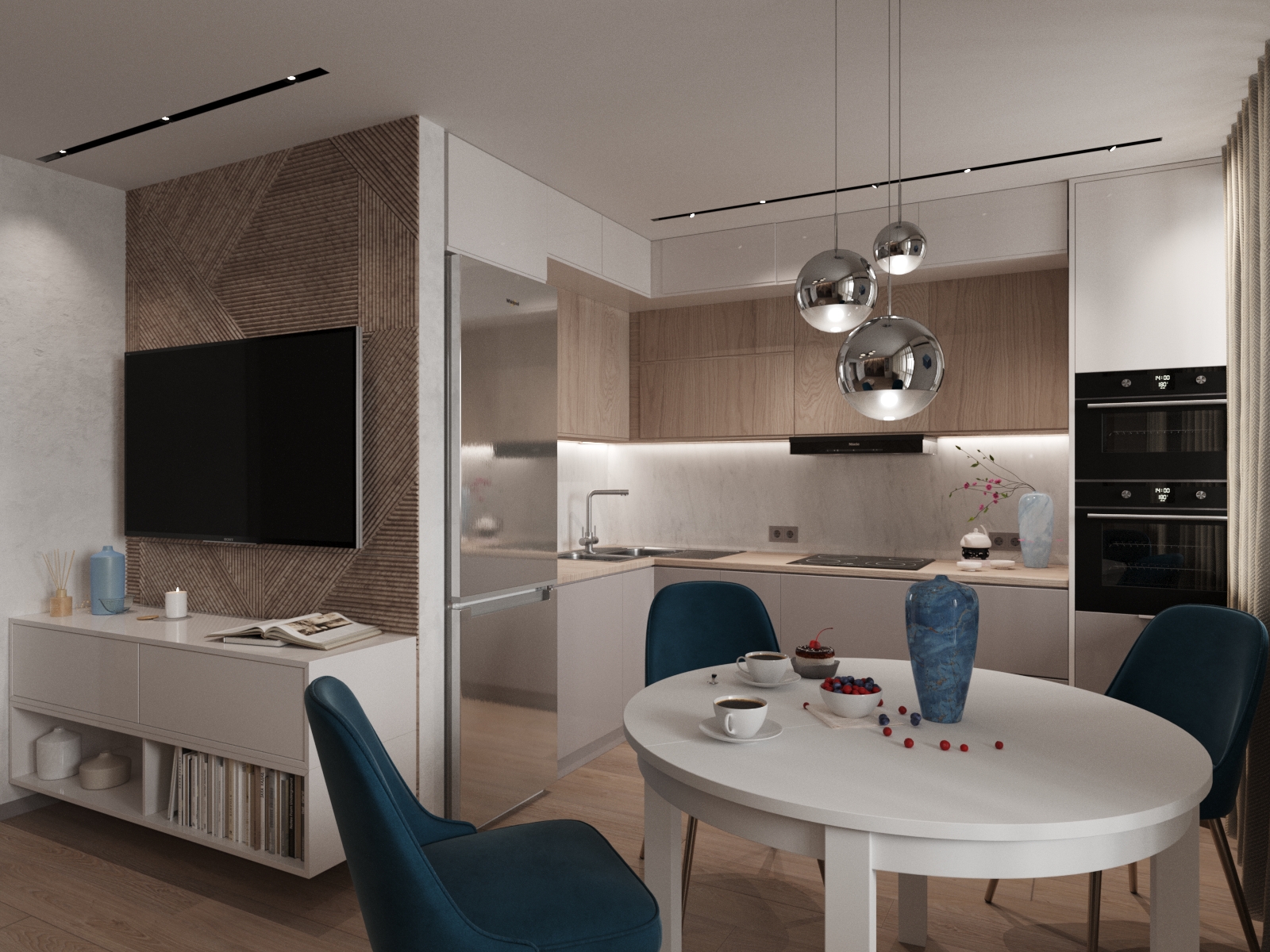 Интерьер кухни-гостиной — Изображение №2 — 3D на Dprofile