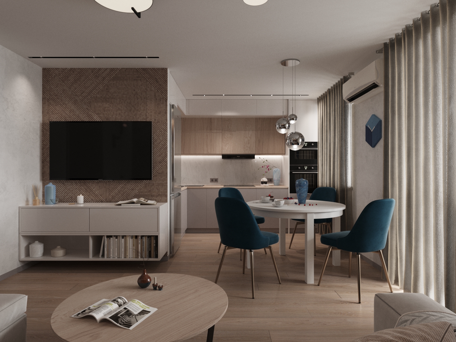 Интерьер кухни-гостиной — Изображение №3 — 3D на Dprofile