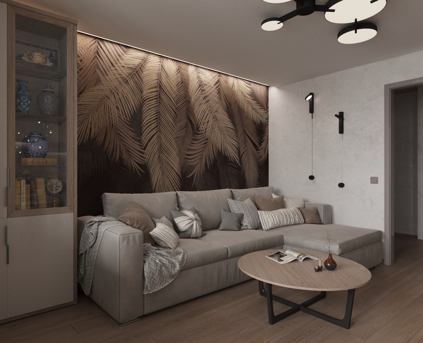 Интерьер кухни-гостиной — 3D на Dprofile