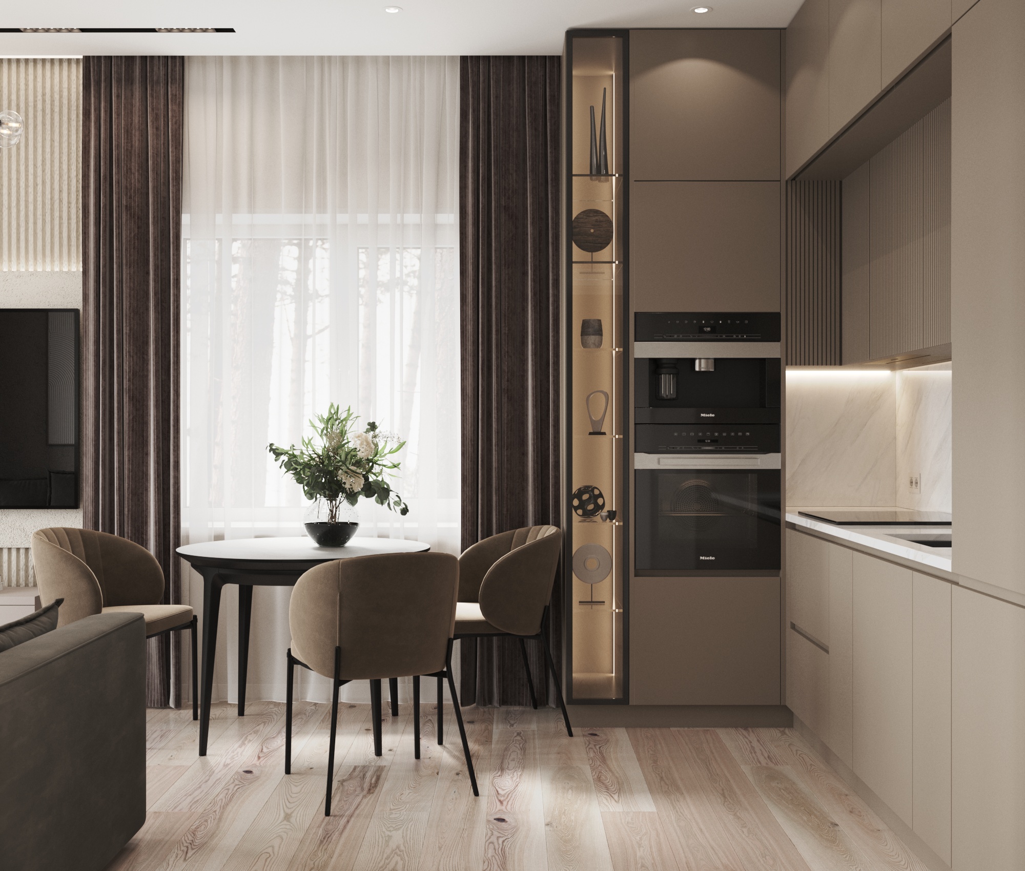 Интерьер воздушной кухни-гостиной — Изображение №4 — 3D на Dprofile