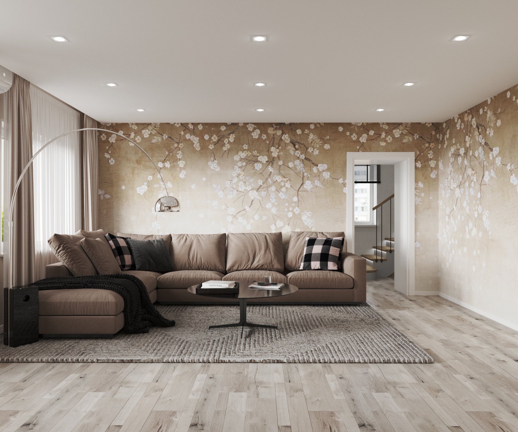 Интерьер монохромной гостиной — Изображение №1 — 3D на Dprofile