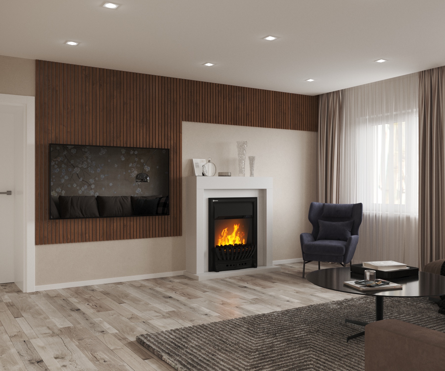 Интерьер монохромной гостиной — Изображение №3 — 3D на Dprofile