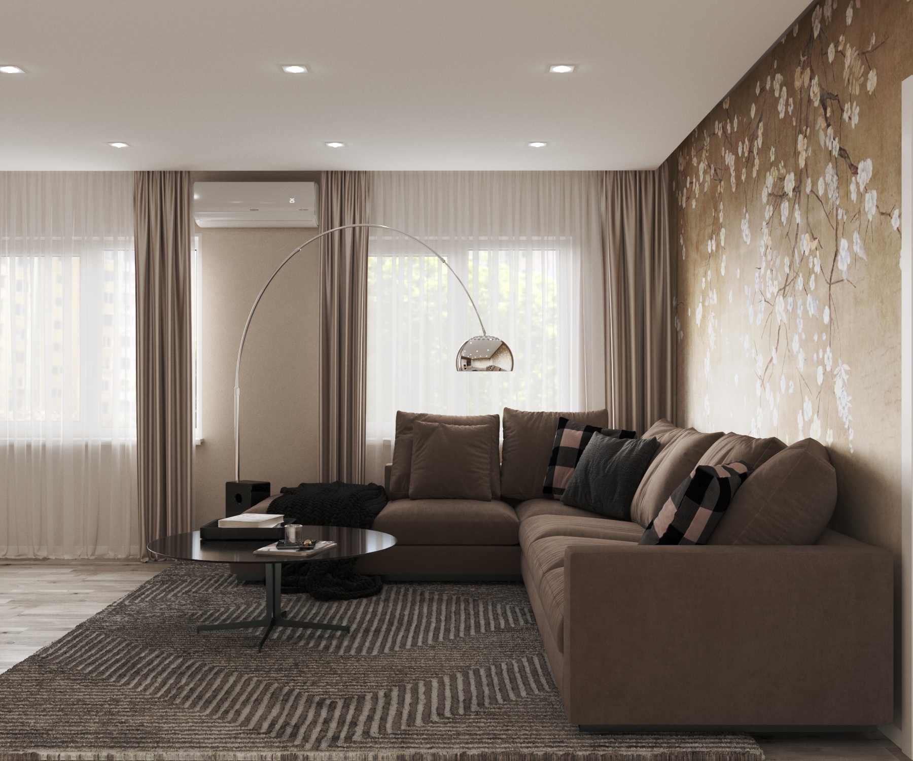 Интерьер монохромной гостиной — Изображение №4 — 3D на Dprofile