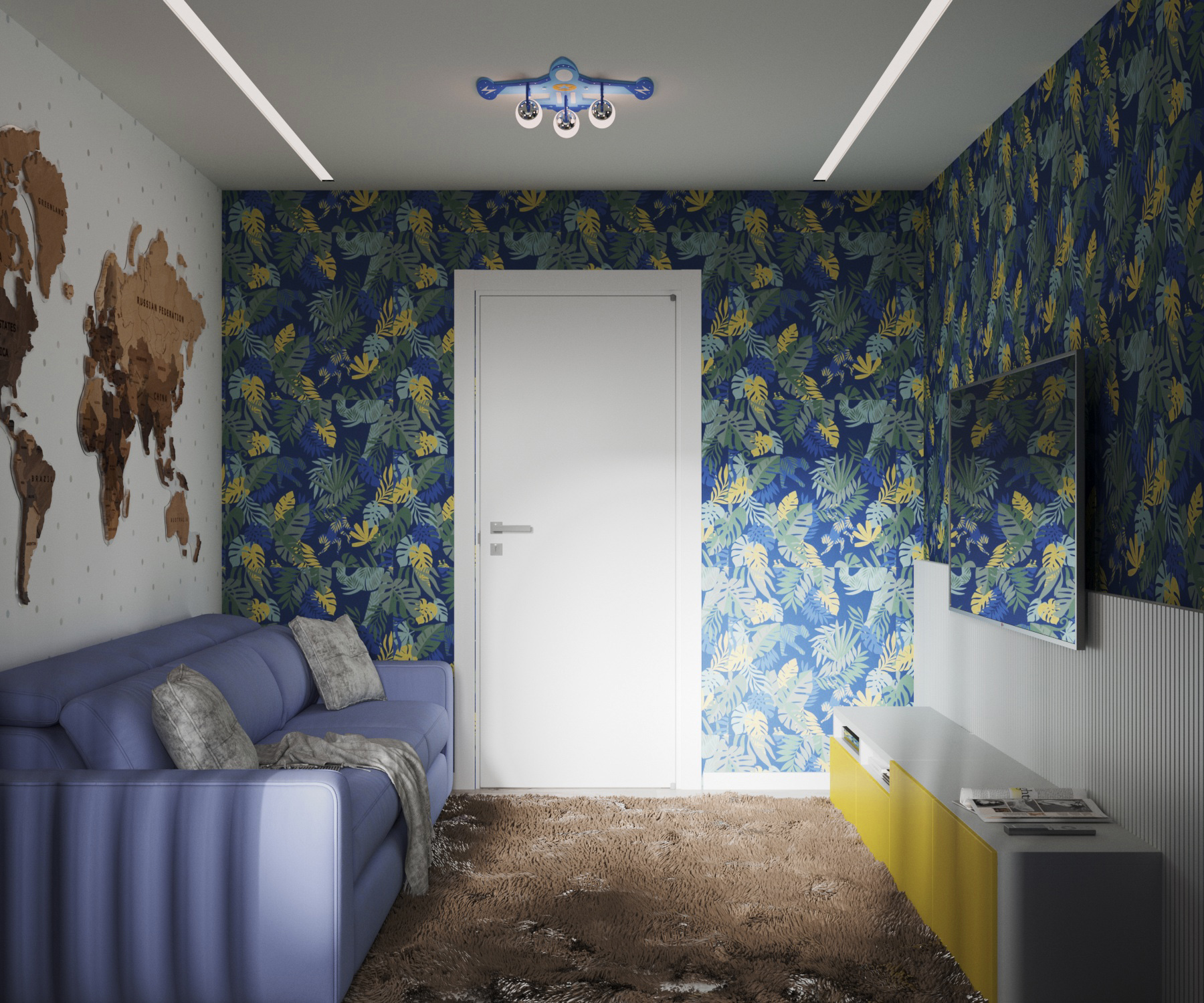 Интерьер тропической детской — Изображение №4 — 3D на Dprofile