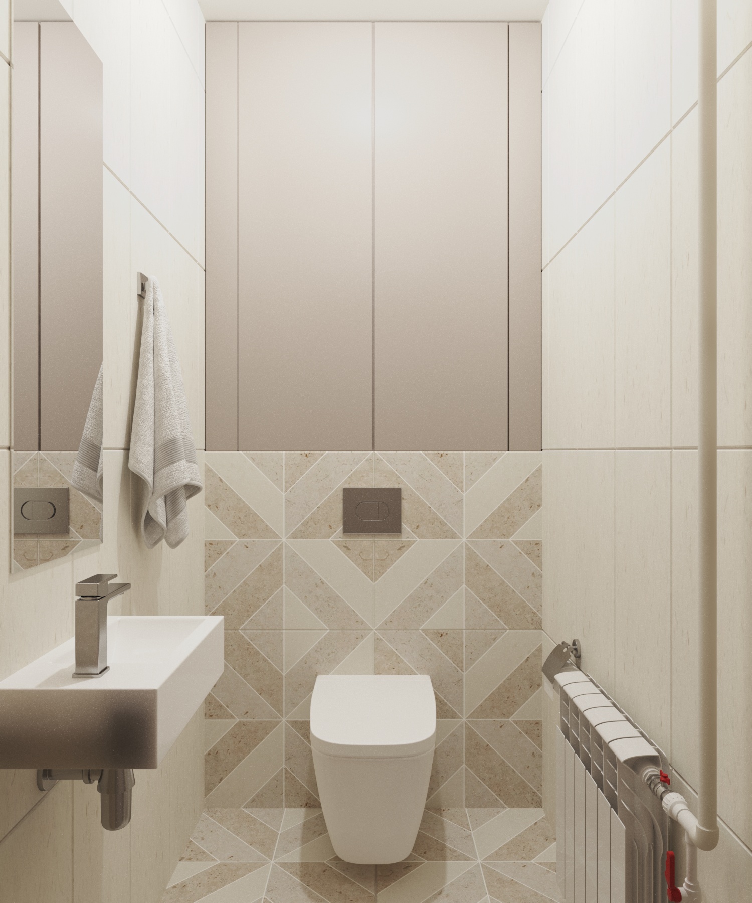 Интерьер квартиры в песочных оттенках — Изображение №13 — 3D на Dprofile