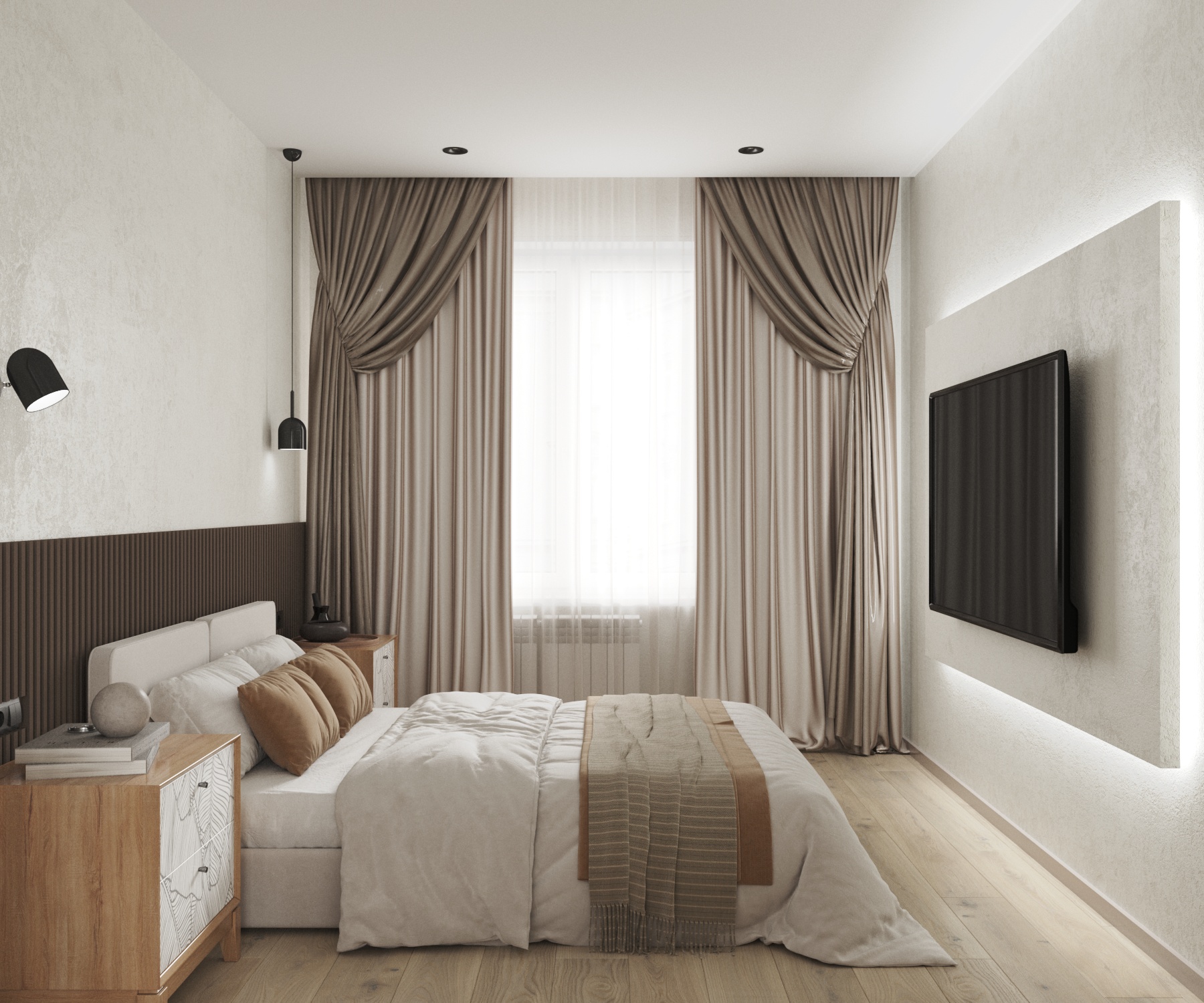 Интерьер квартиры в песочных оттенках — Изображение №8 — 3D на Dprofile