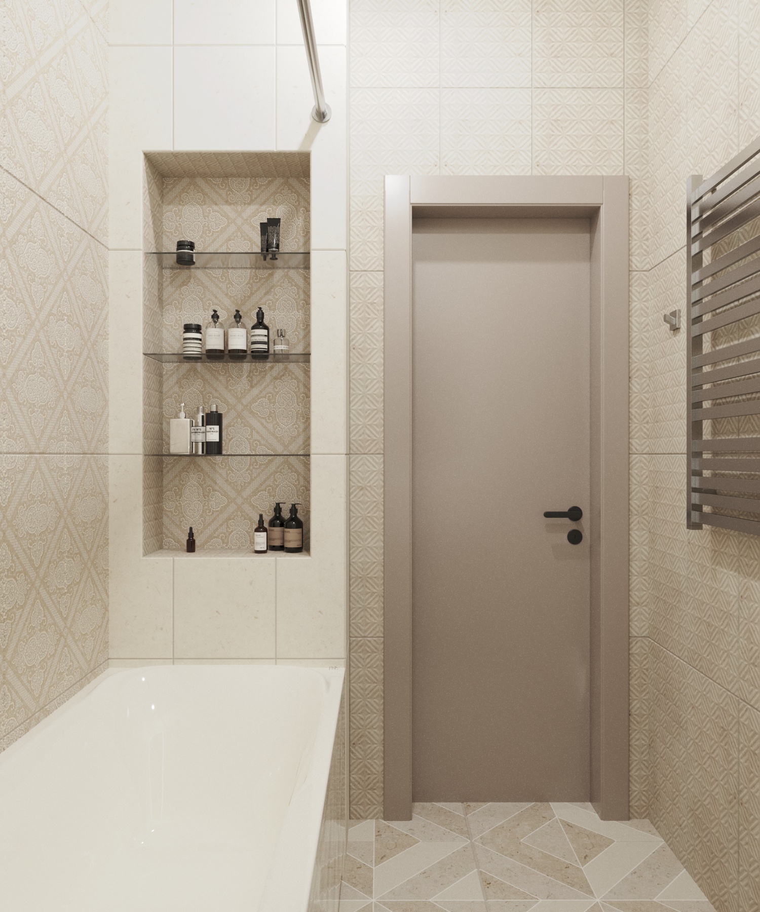 Интерьер квартиры в песочных оттенках — Изображение №12 — 3D на Dprofile